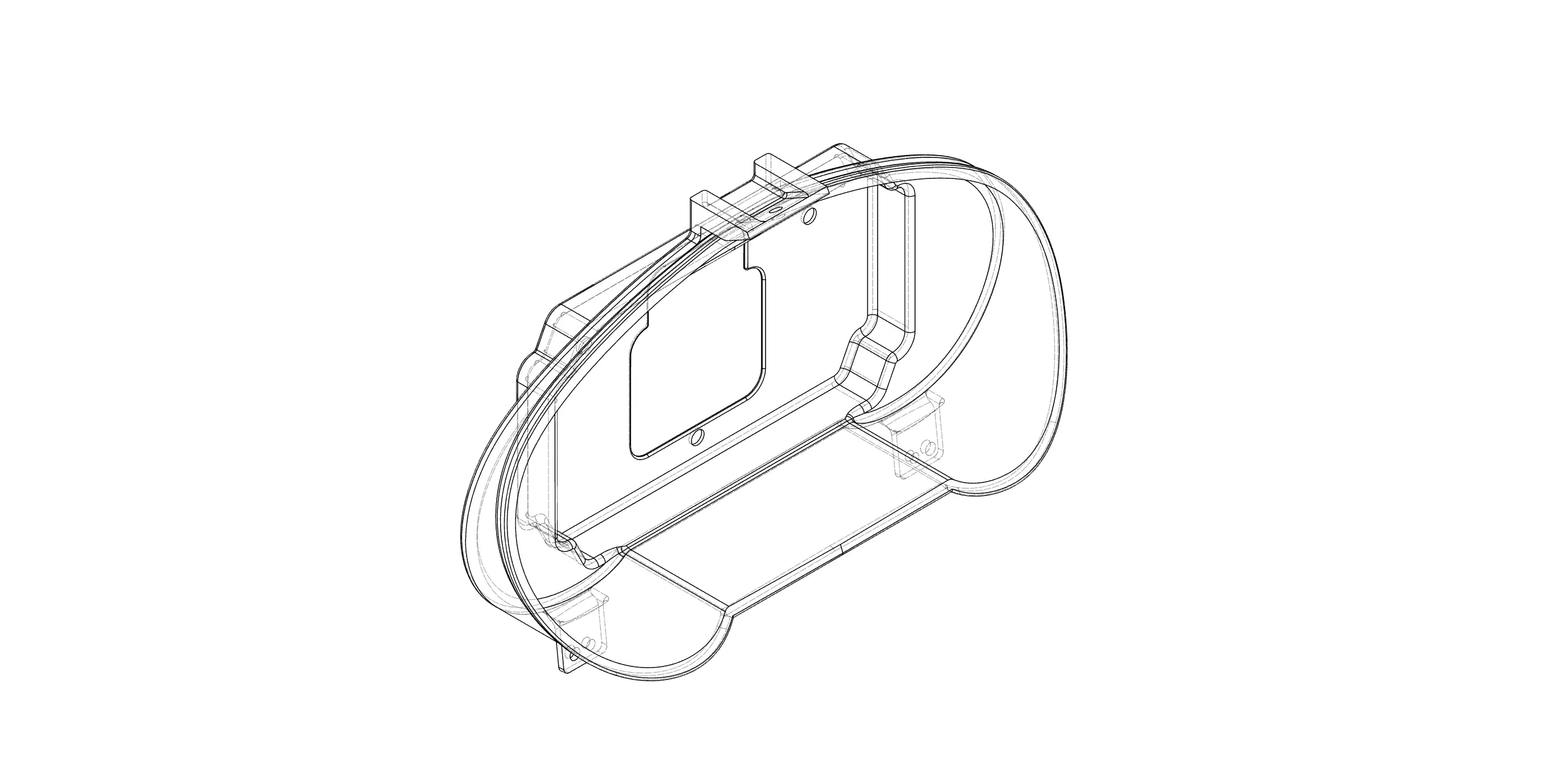 Haltech iC-7 Display Subaru Dash Mount 3D print model_13