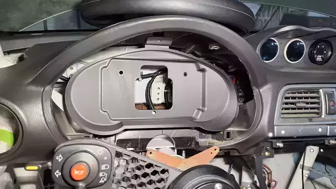 Haltech iC-7 Display Subaru Dash Mount 3D print model 5