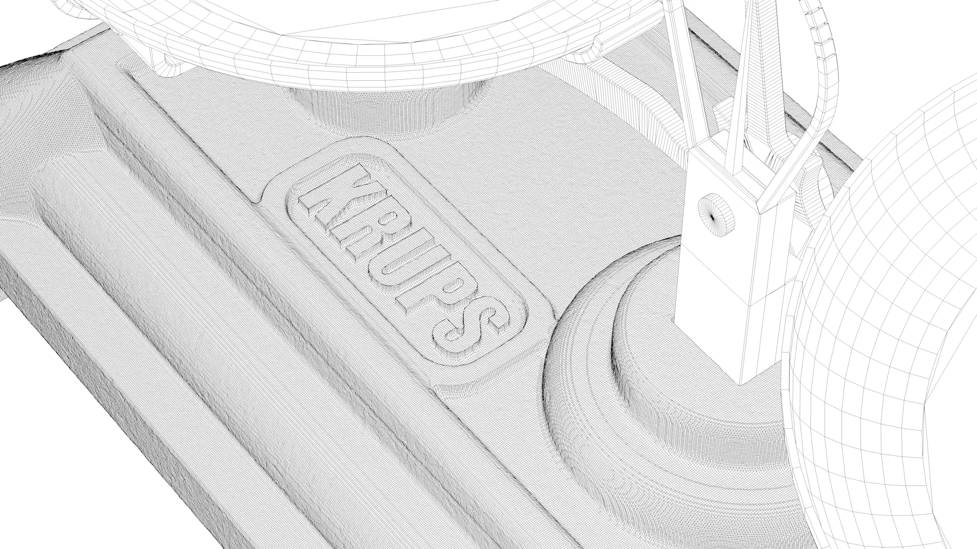 Vintage Weighing Scale with Weights 3D model_30