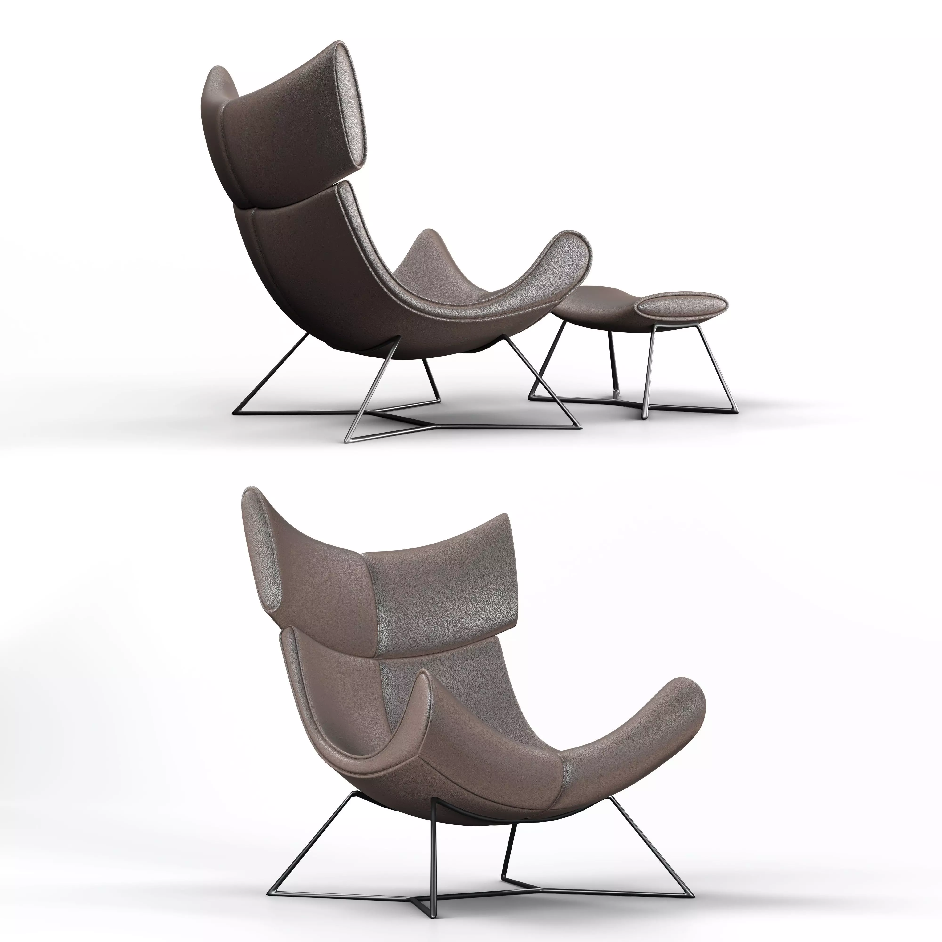 Single Lopht Relax Armchair 3D model_1