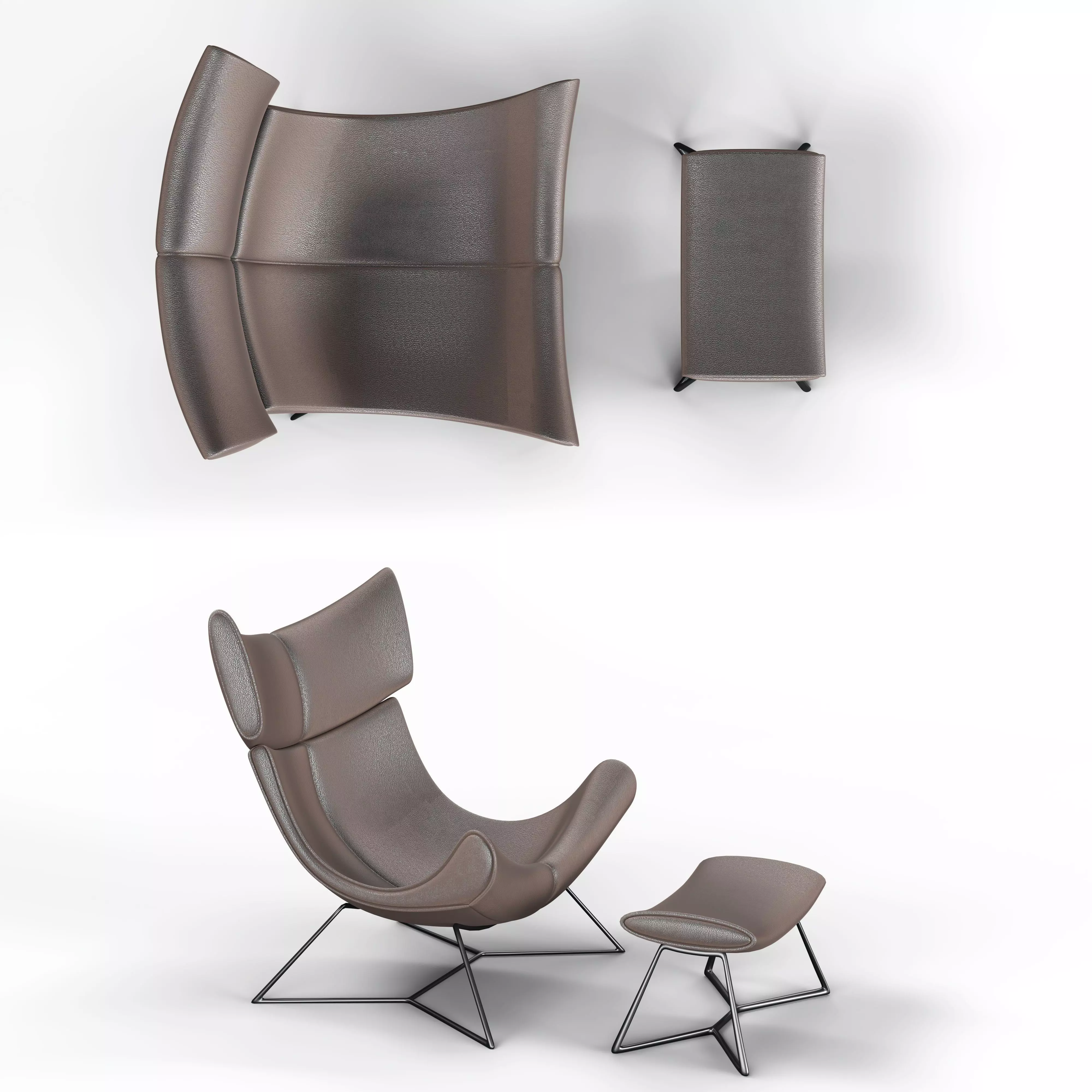 Single Lopht Relax Armchair 3D model_2