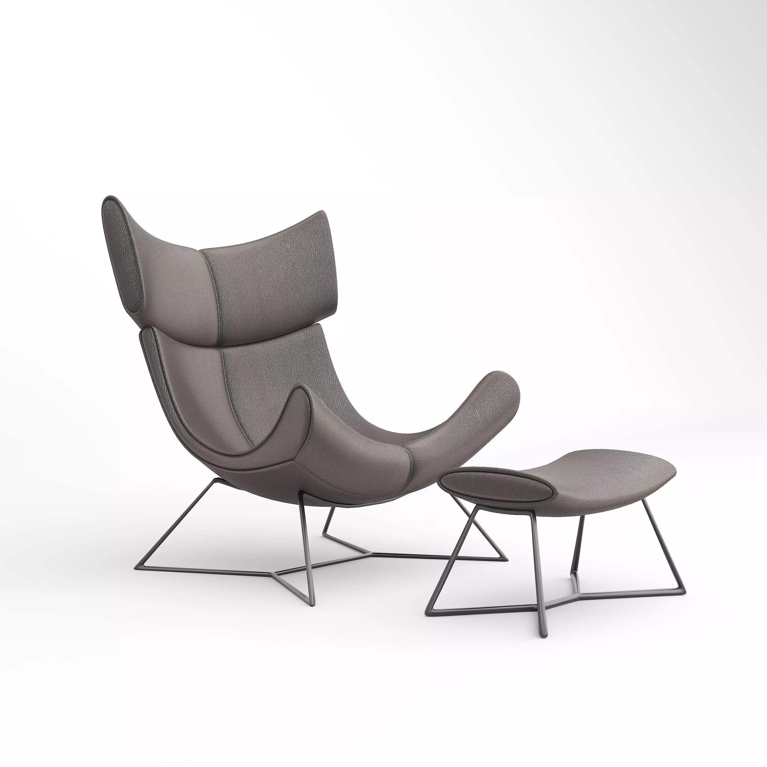 Single Lopht Relax Armchair 3D model_3