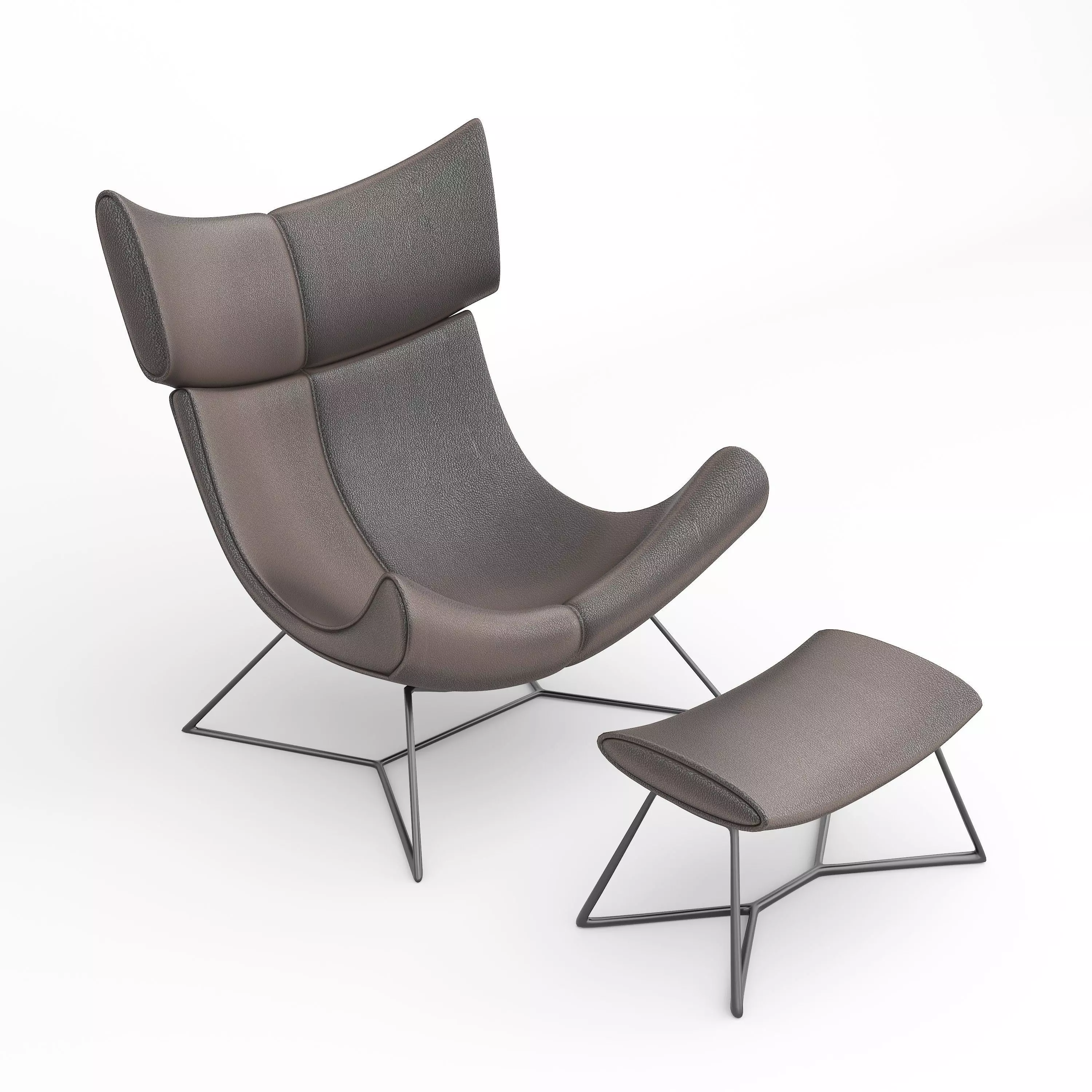 Single Lopht Relax Armchair 3D model_4