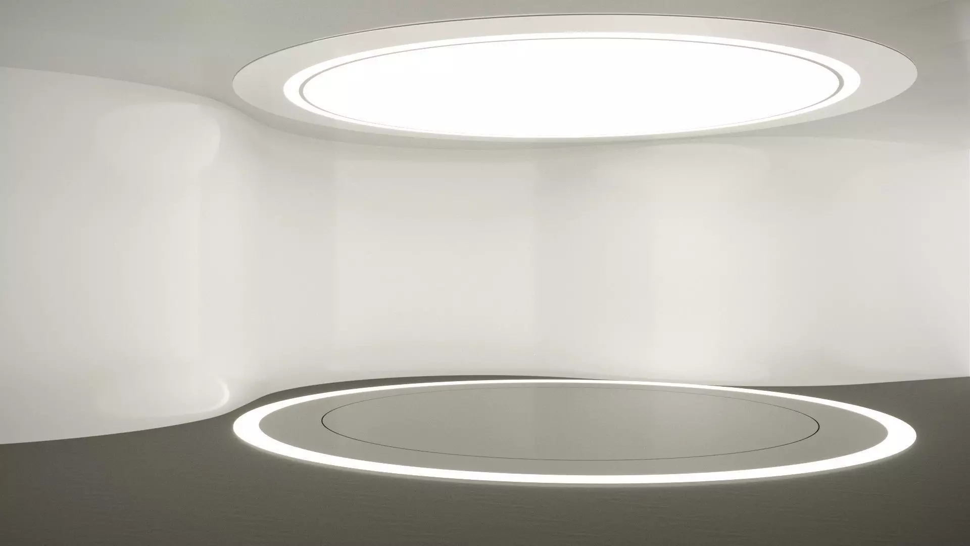 showroom-rounded form white -corona 2019 3D model_3