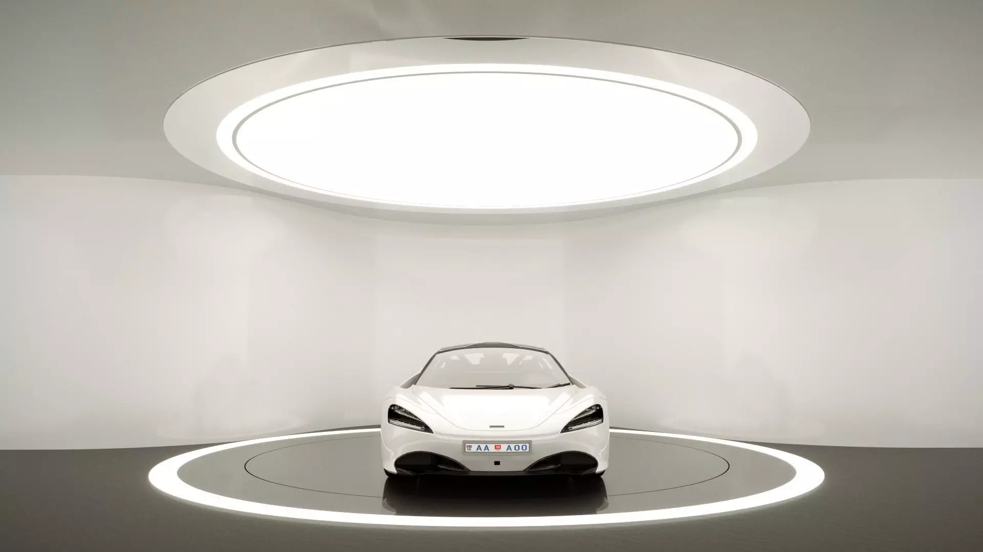 showroom-rounded form white -corona 2019 3D model_2
