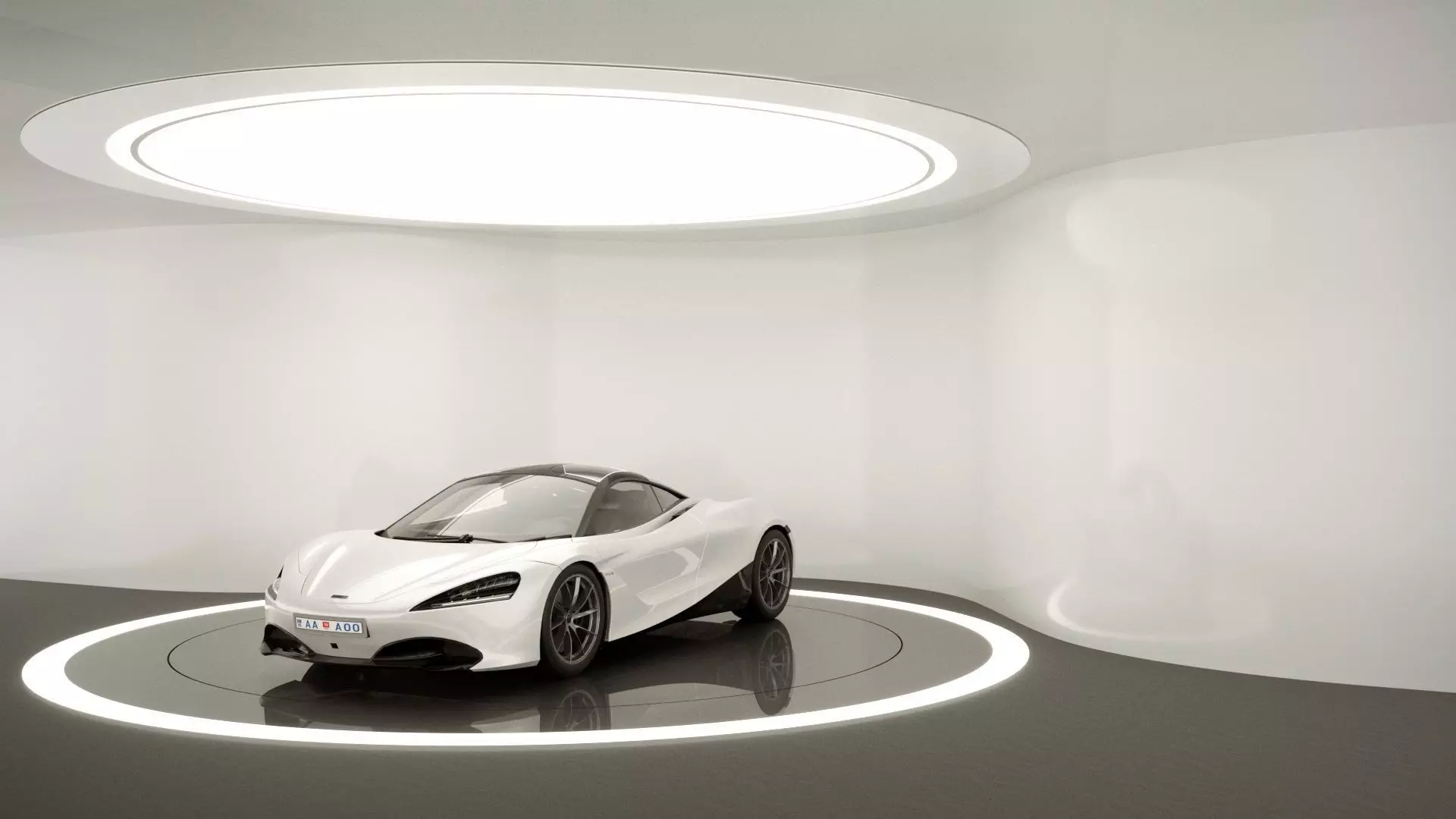 showroom-rounded form white -corona 2019 3D model_0