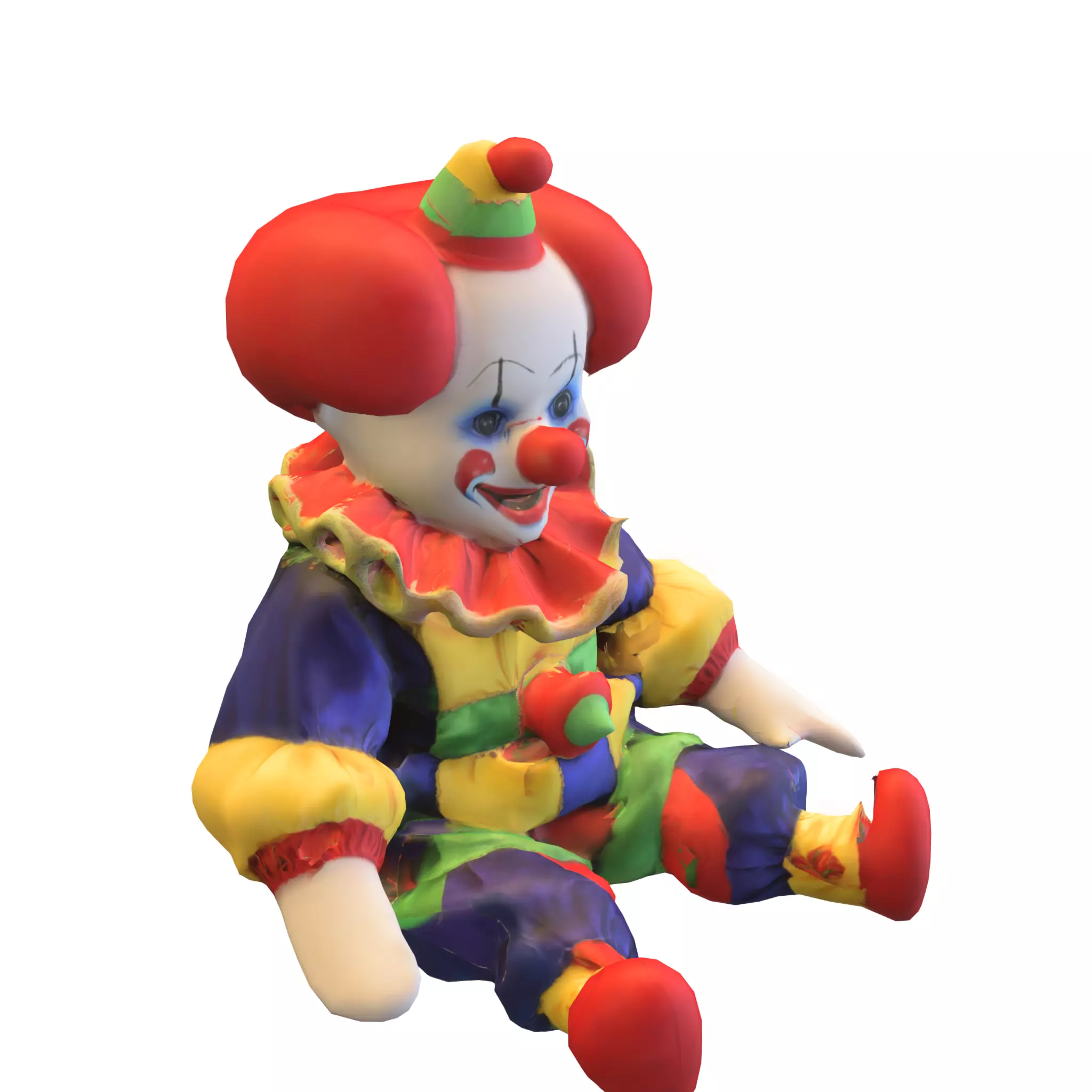 Cartoon Circus Character Low-poly 3D model_3