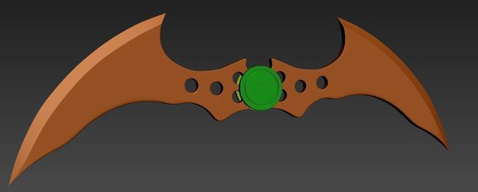 batarang 3d print alien weapon with handle 3D print model