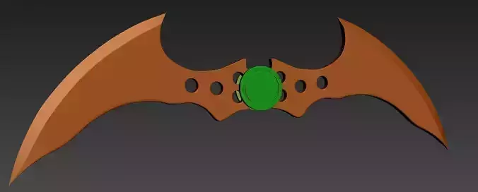 batarang 3d print alien weapon with handle