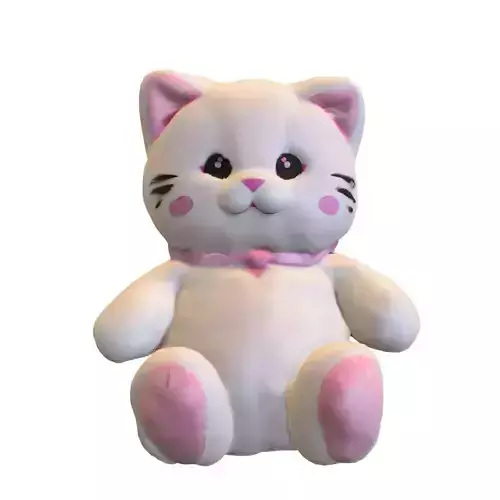 Cute Plush Cats Toy Model