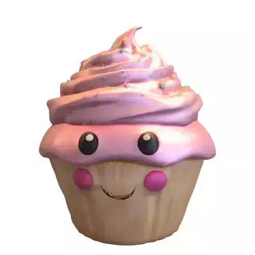 Kawaii Cupcake Character
