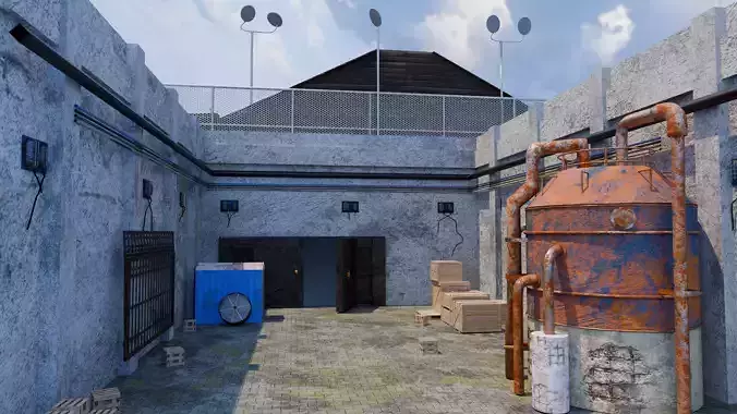 Industrial Hall and Warehouse Modular Level Pack