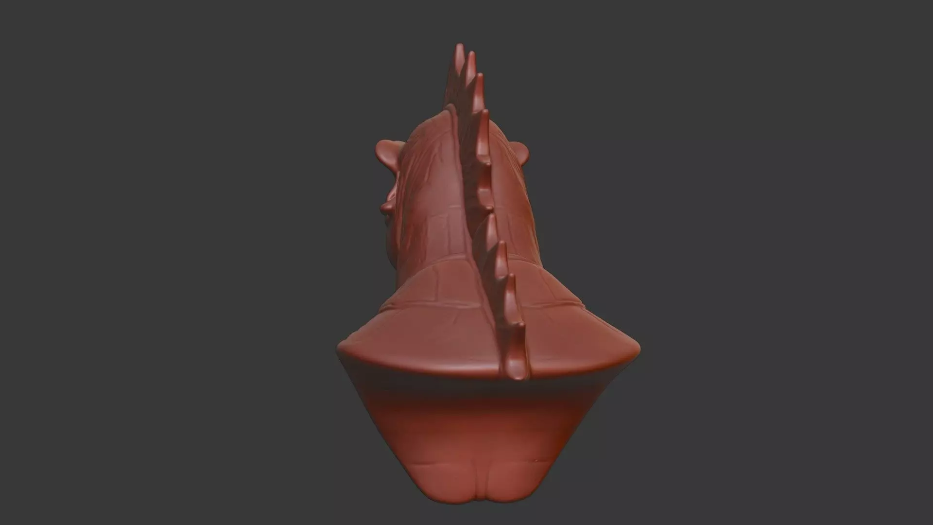 Dimetrodon Bust 3D Model - STL Printable Prehistoric Animal 3D print model_5