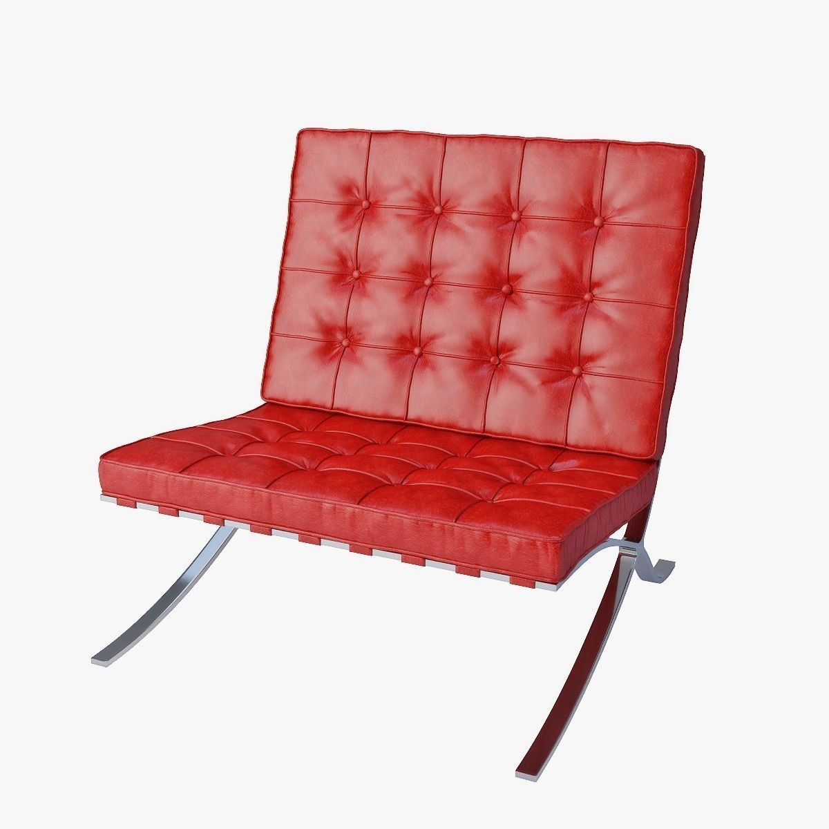 Barcelona chair Knoll 3D Model MAX OBJ FBX | CGTrader.com