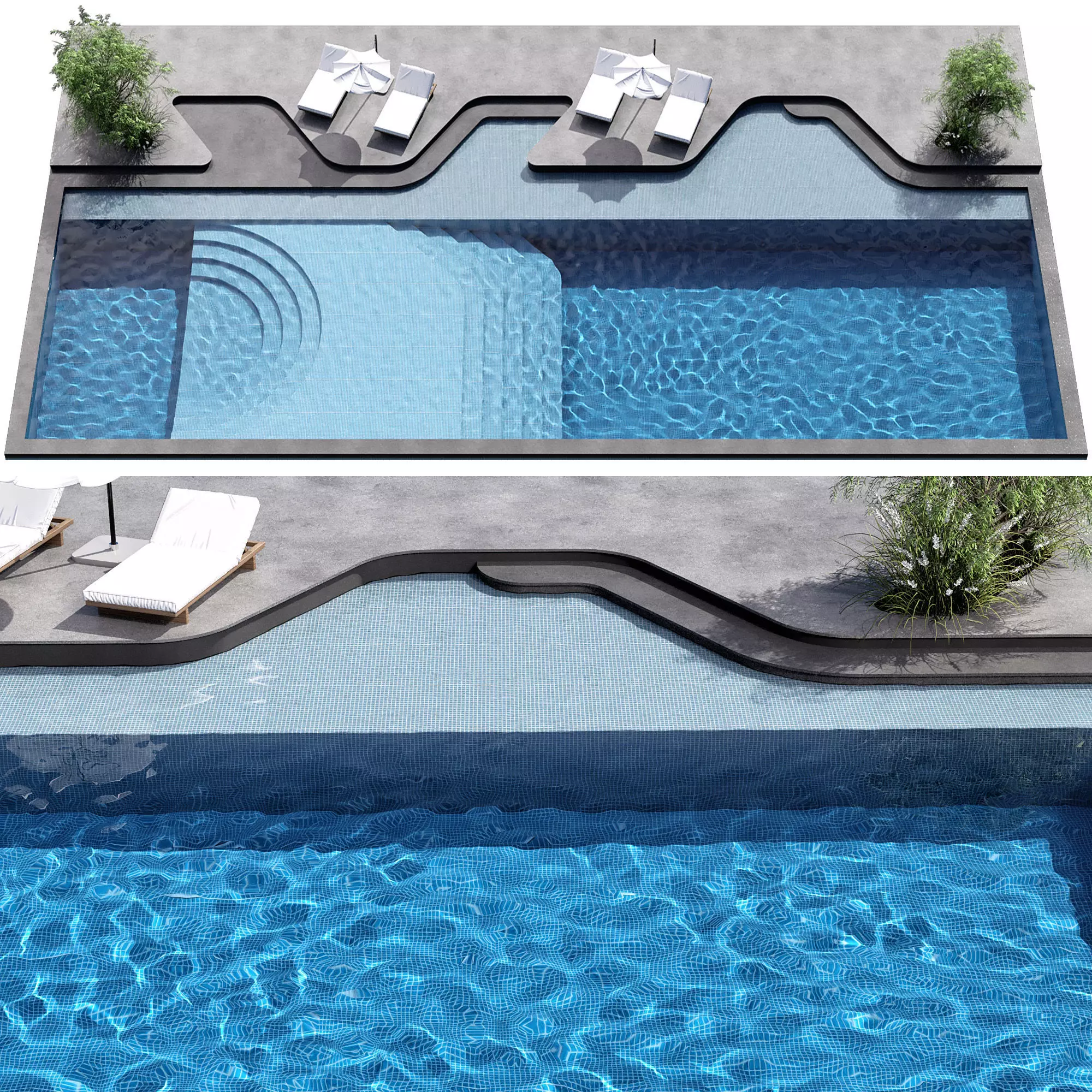 SWIMMING POOL NO115 A 3D model_7