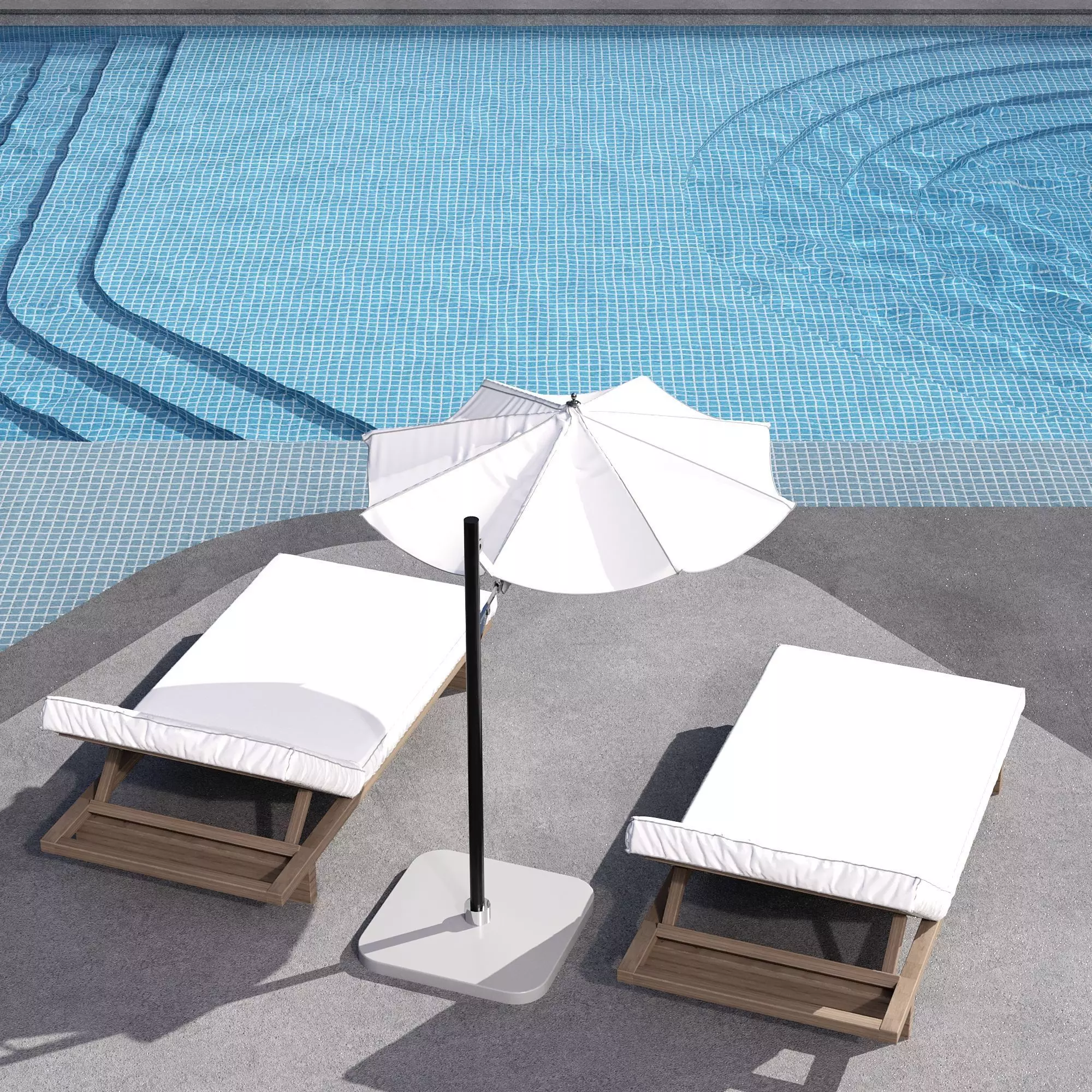SWIMMING POOL NO115 A 3D model_4