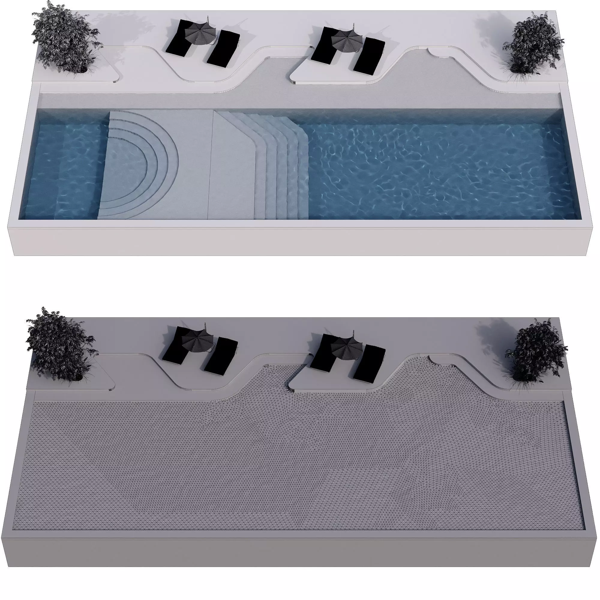 SWIMMING POOL NO115 A 3D model_11