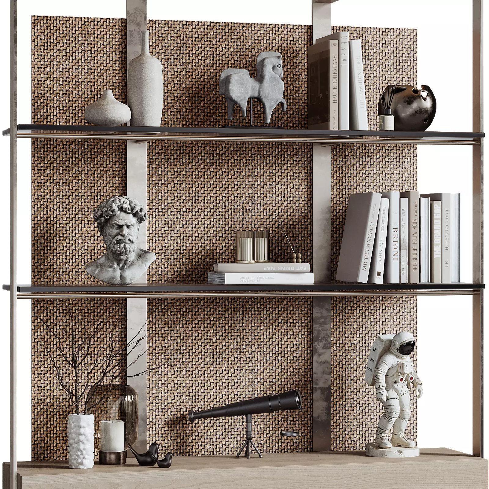 Shelves Decorative - Rack Set 25 3D model_3