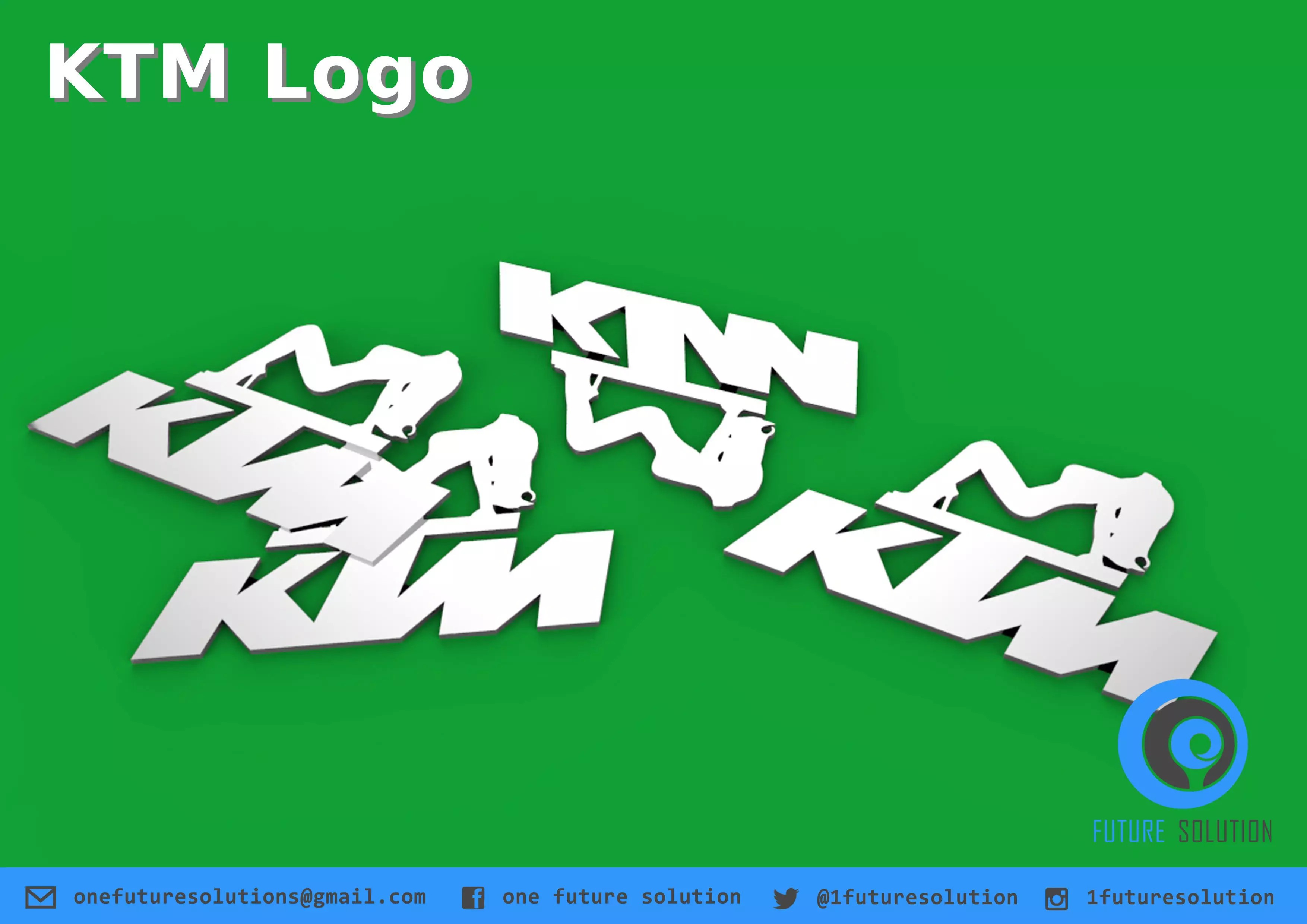 KTM Logo Free 3D model