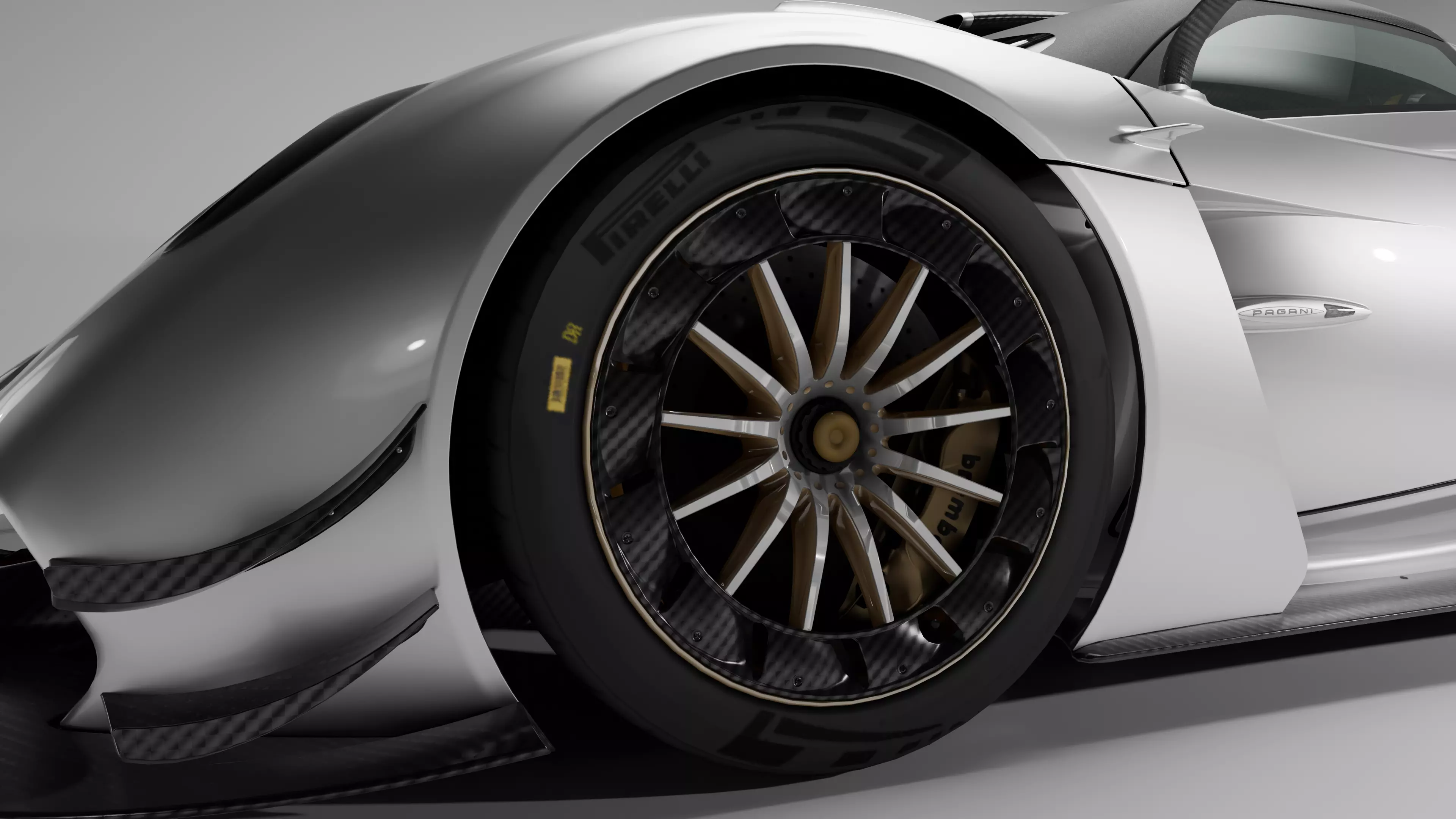 Pagani Huayra R Evo Roadster Low-poly 3D model_4