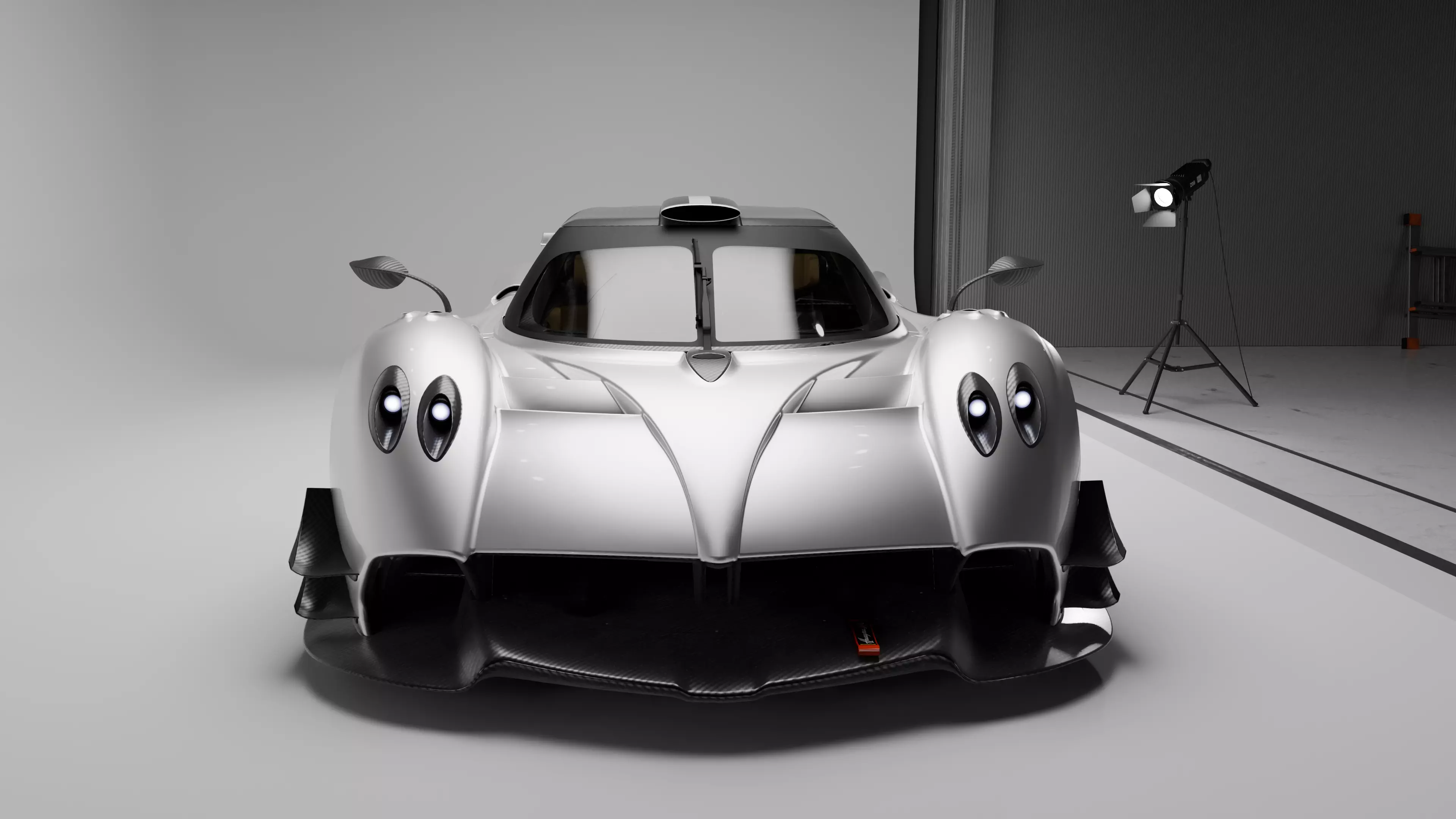 Pagani Huayra R Evo Roadster Low-poly 3D model_12