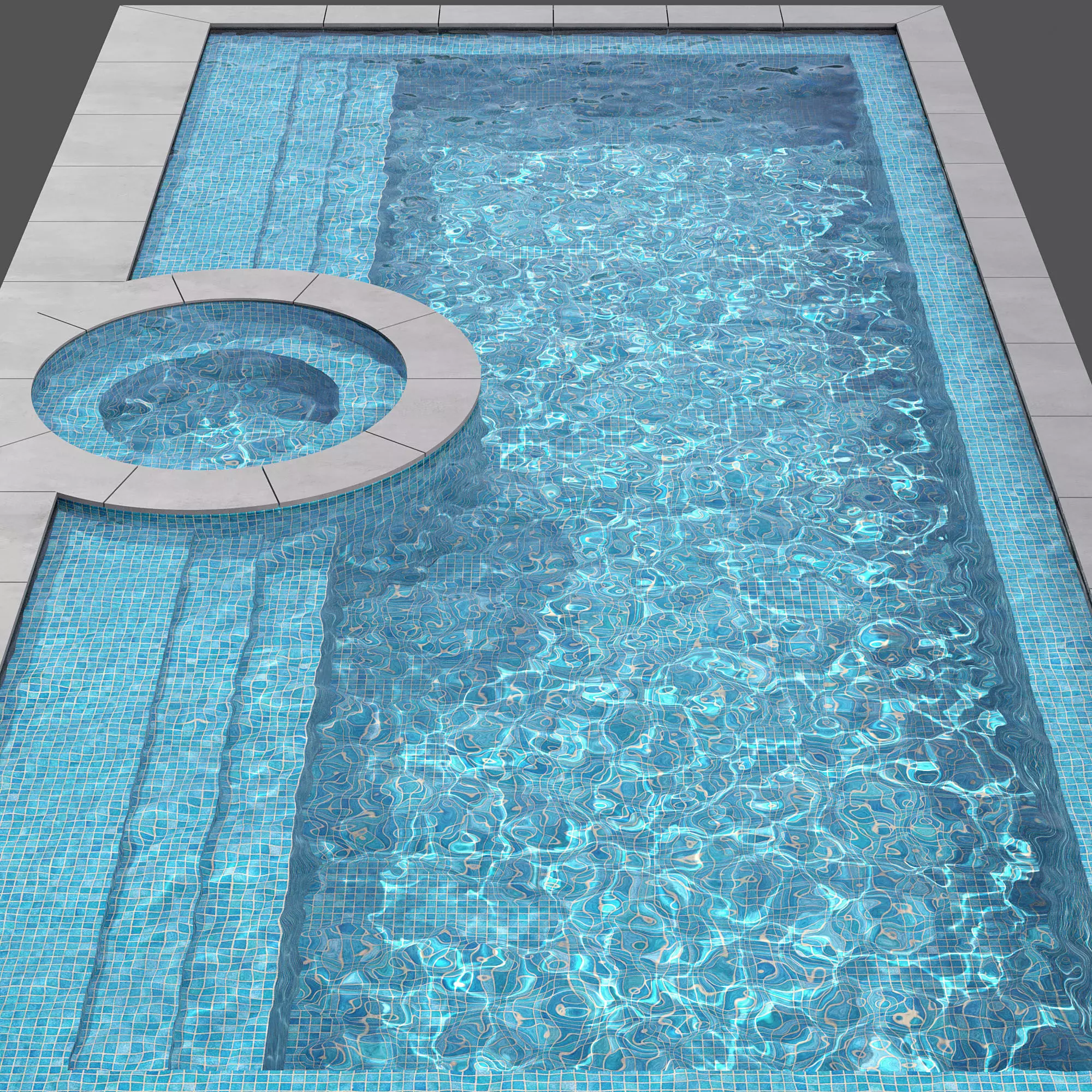 SWIMMING POOL NO112 A 3D model_9