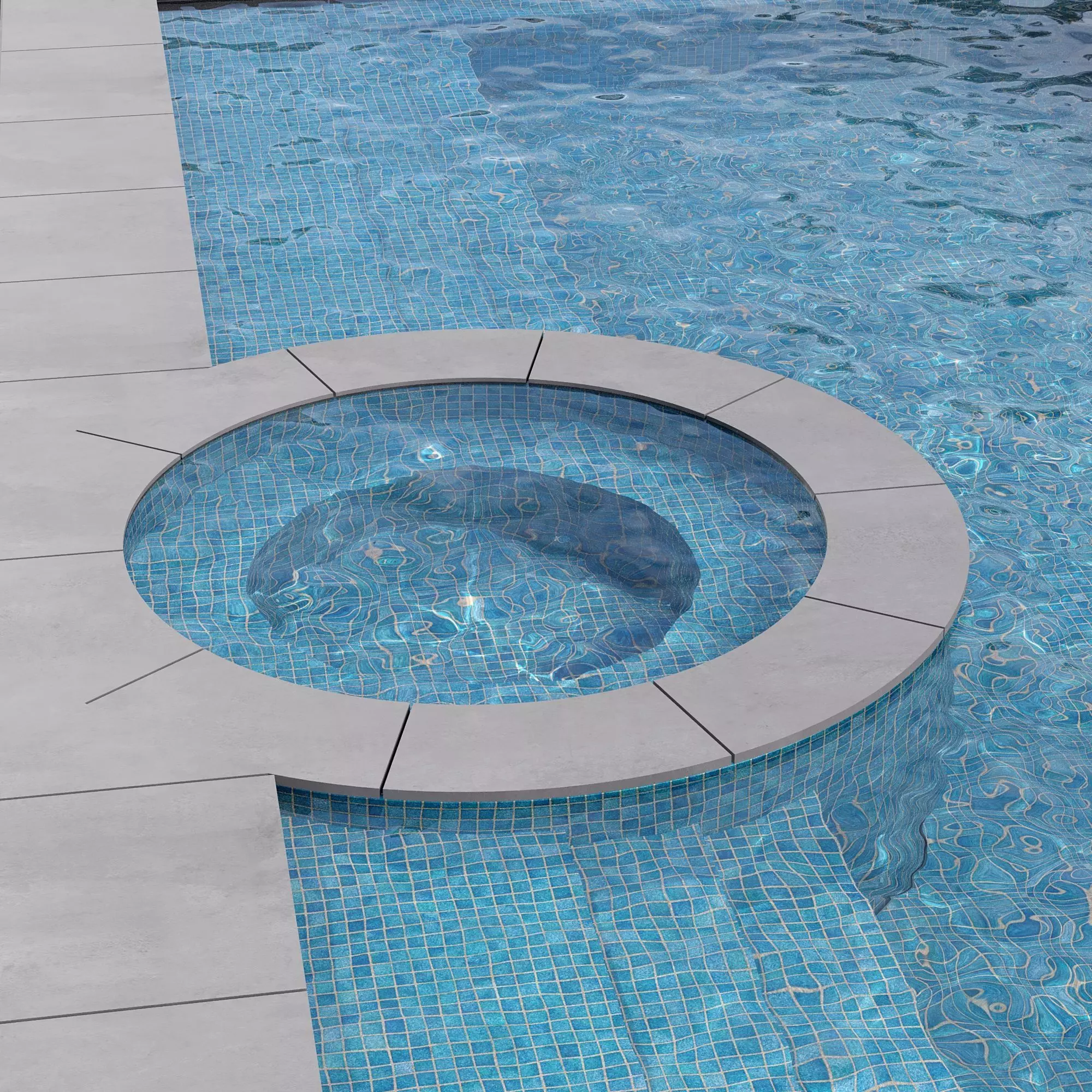 SWIMMING POOL NO112 A 3D model_4