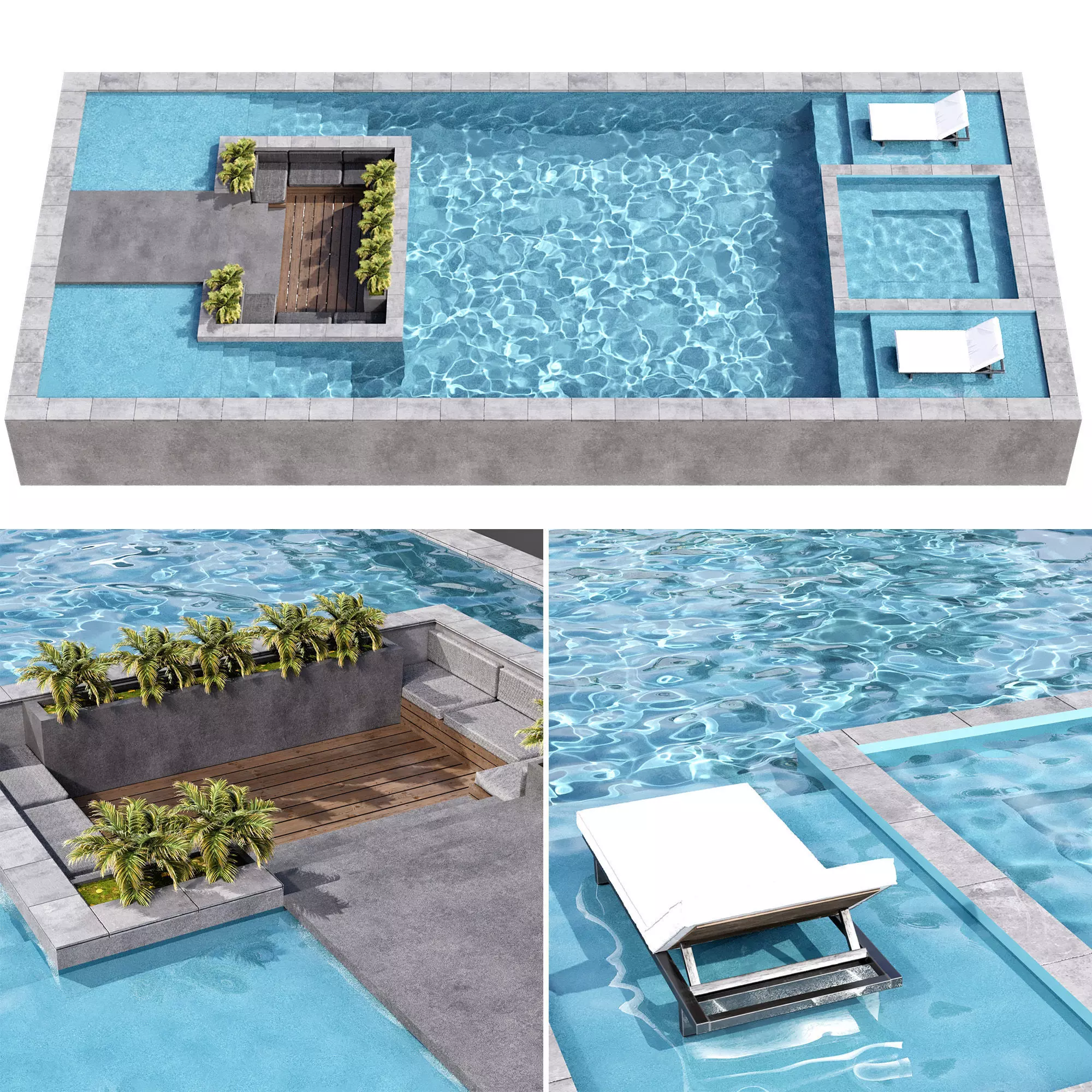 SWIMMING POOL NO111 A 3D model_2