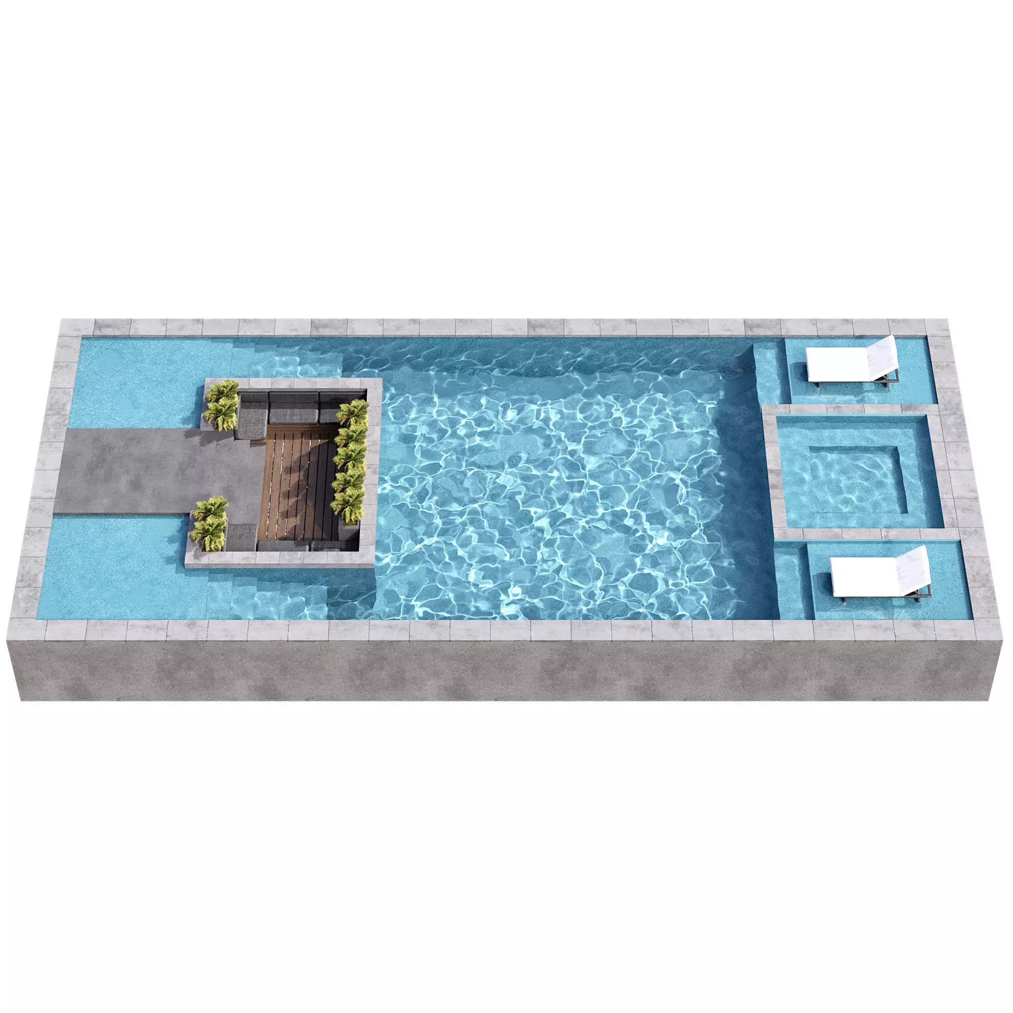 SWIMMING POOL NO111 A 3D model_7