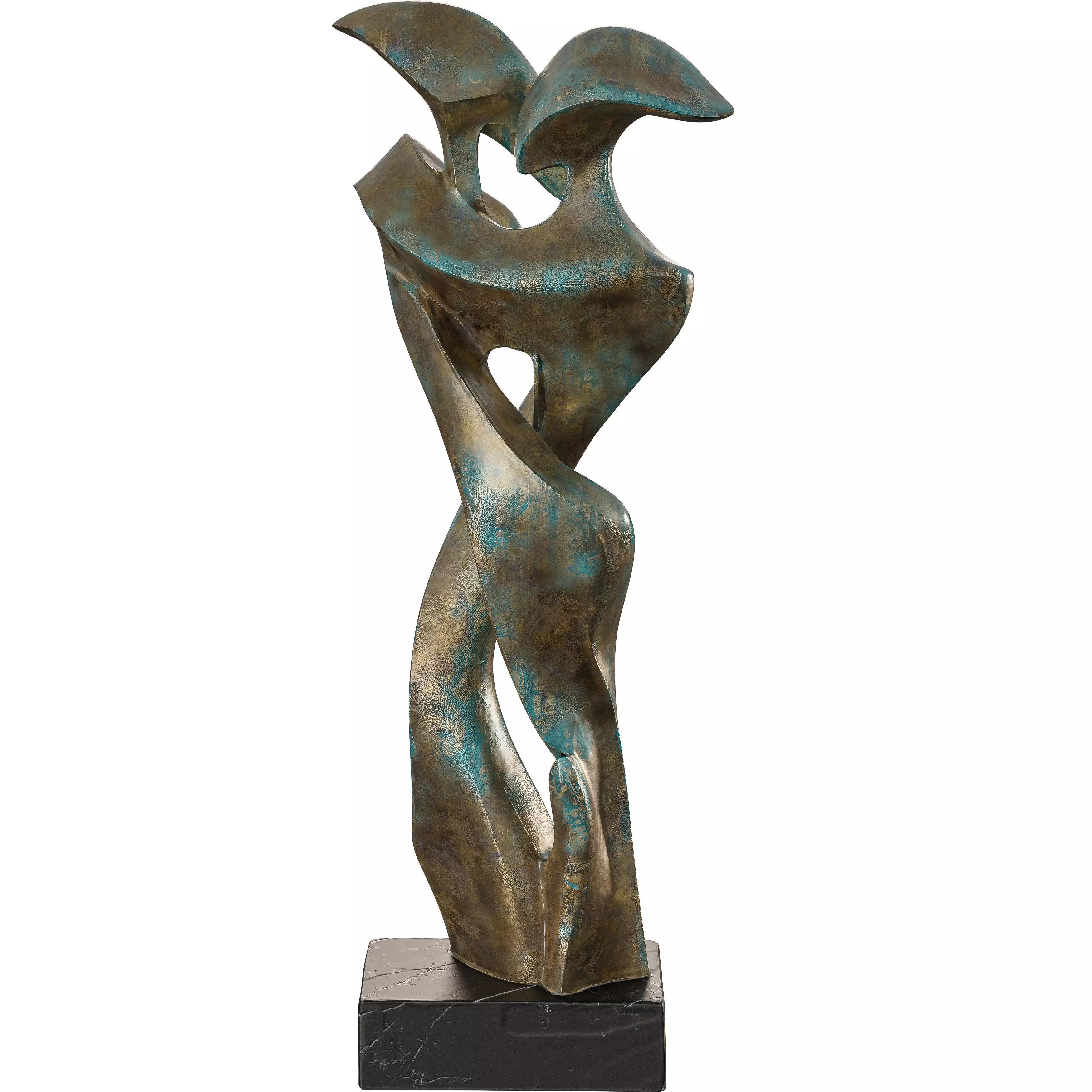 Antique Modern Abstract Embrace in Bronze  3D model_5