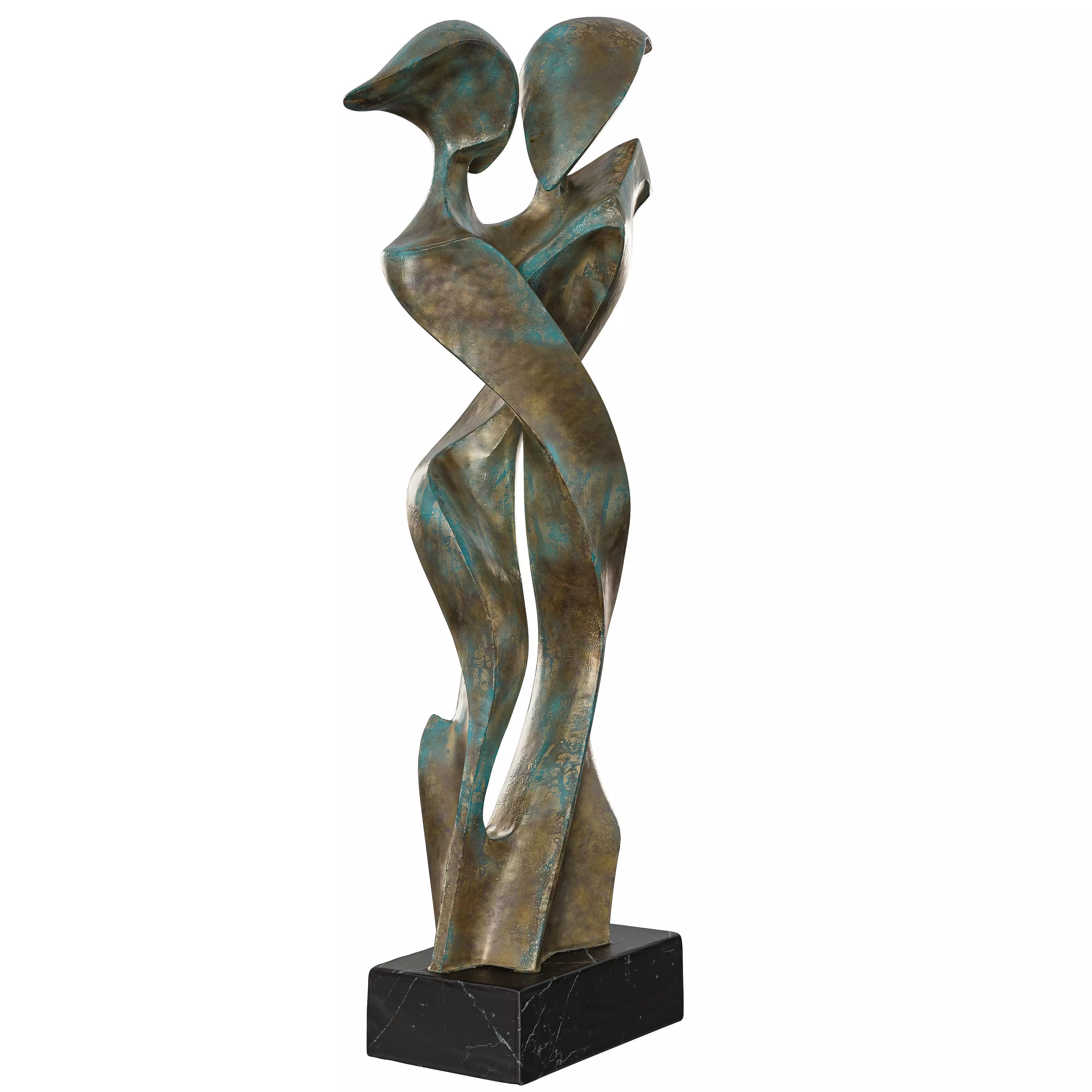 Antique Modern Abstract Embrace in Bronze  3D model_4