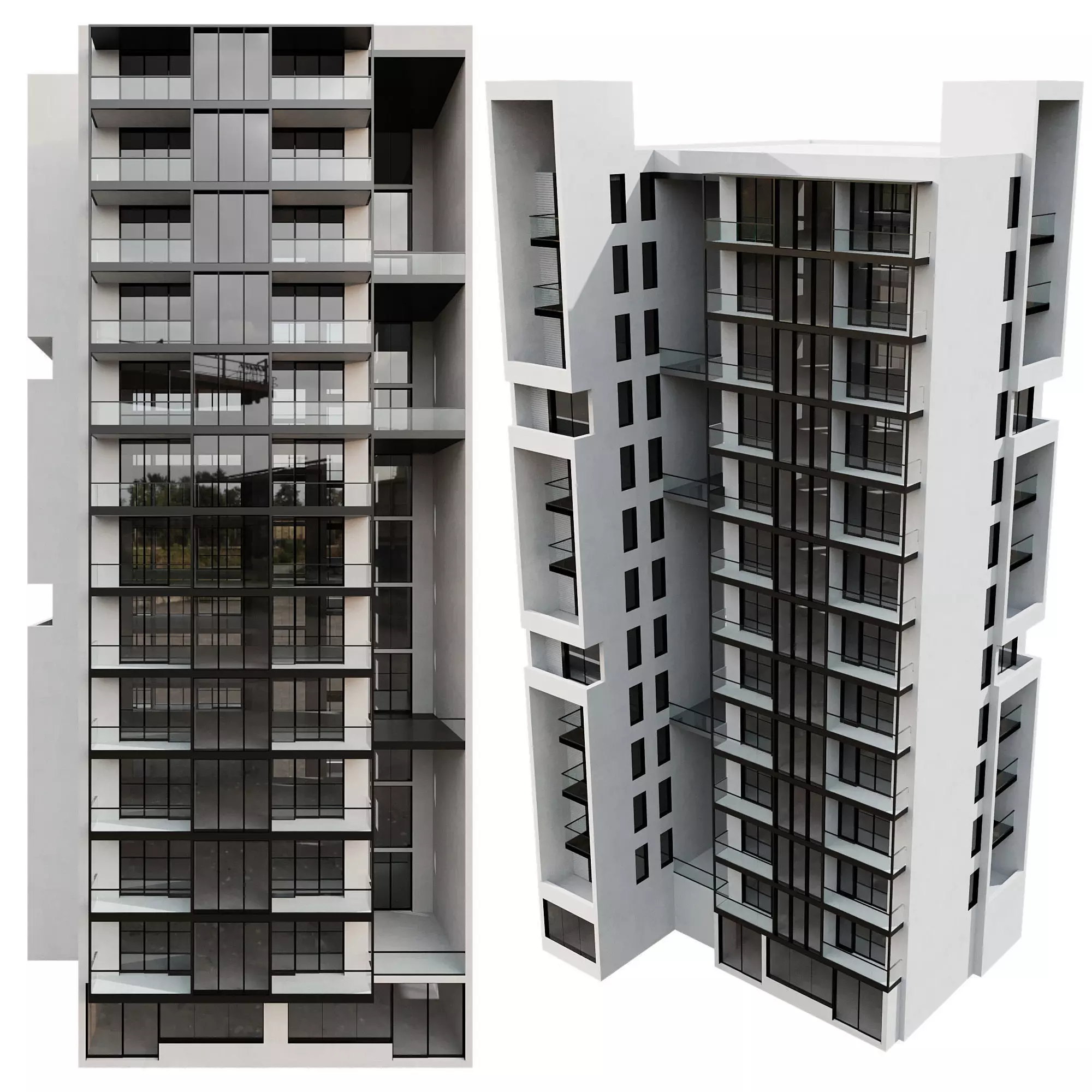 RESIDENTIAL BUILDING NO99 A 3D model_12