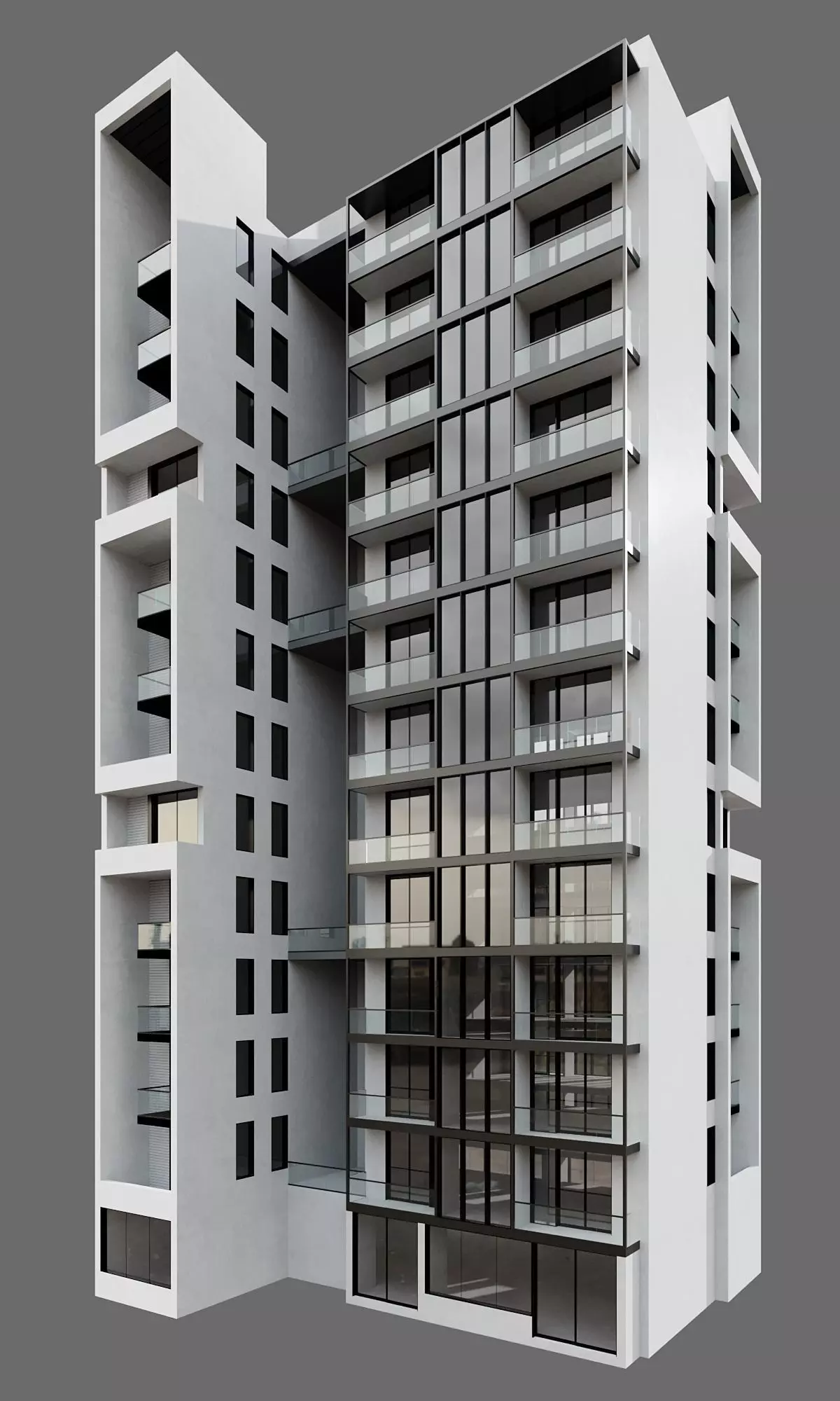 RESIDENTIAL BUILDING NO99 A 3D model_2