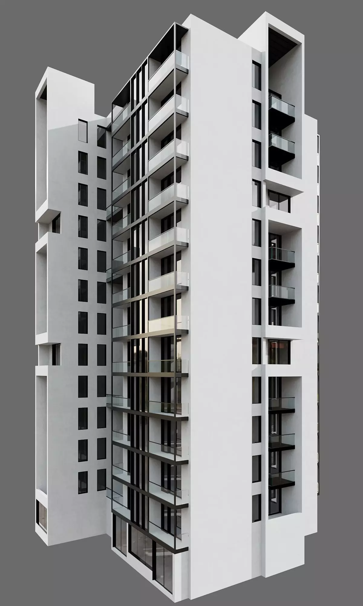 RESIDENTIAL BUILDING NO99 A 3D model_3