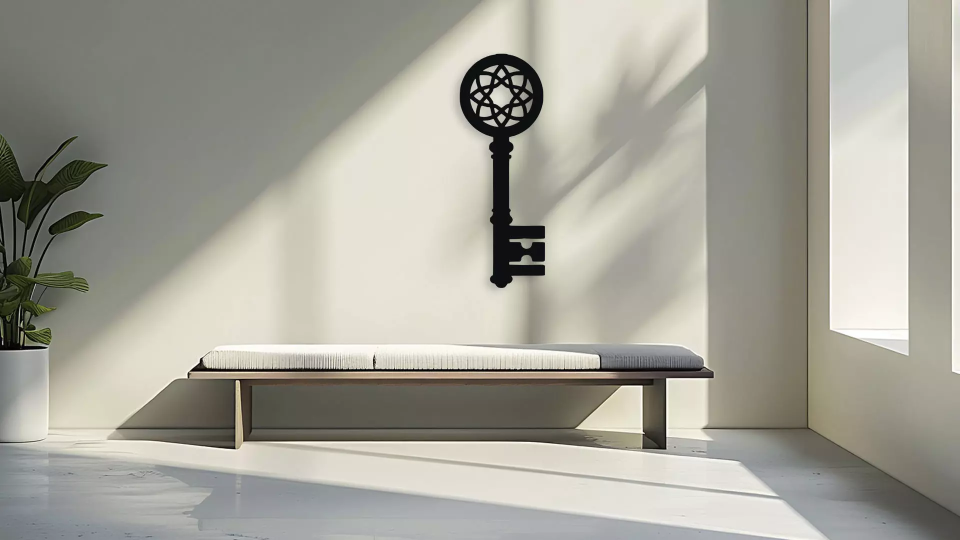 Ornate Vintage Skeleton Key Wall Art Digital Download 3D model_3