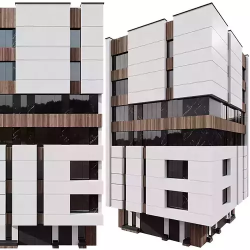 RESIDENTIAL BUILDING NO98 A 3D model 7
