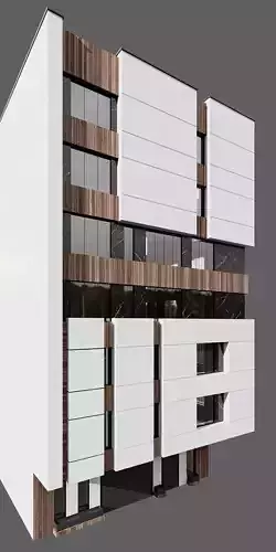 RESIDENTIAL BUILDING NO98 A 3D model 5