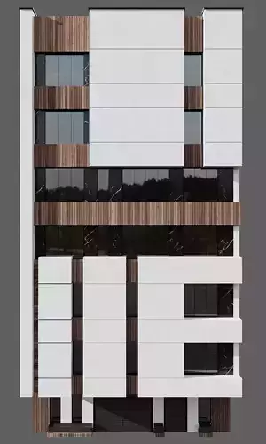 RESIDENTIAL BUILDING NO98 A 3D model 4