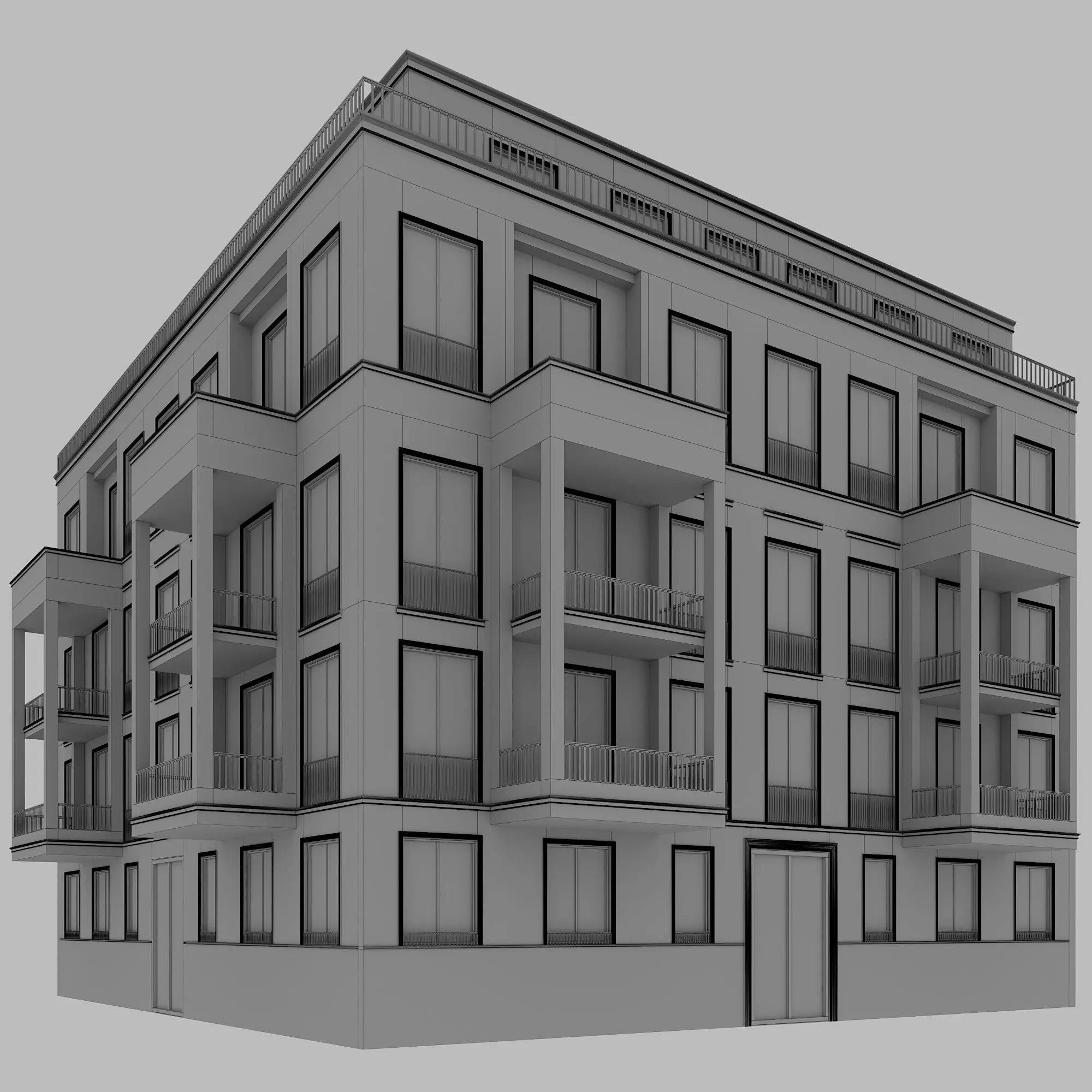 RESIDENTIAL BUILDING NO96 A 3D model_13