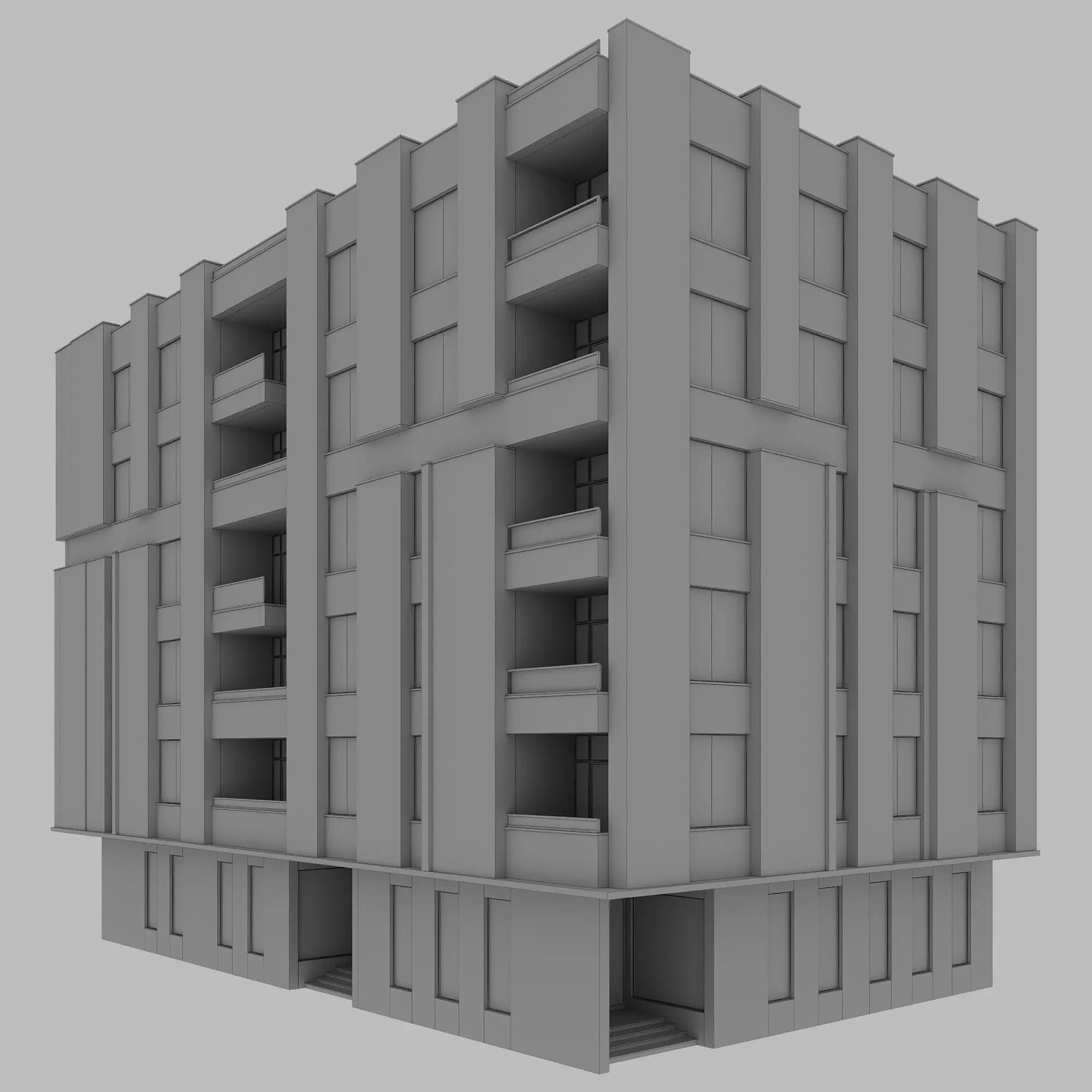 RESIDENTIAL BUILDING NO102 A 3D model_11