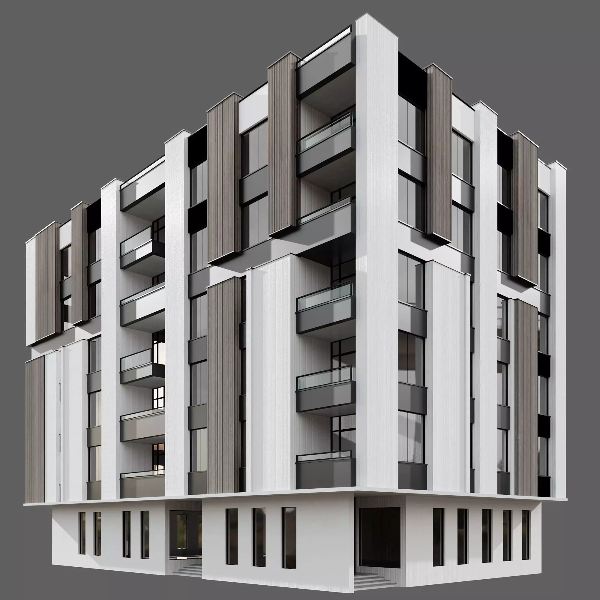 RESIDENTIAL BUILDING NO102 A 3D model_3