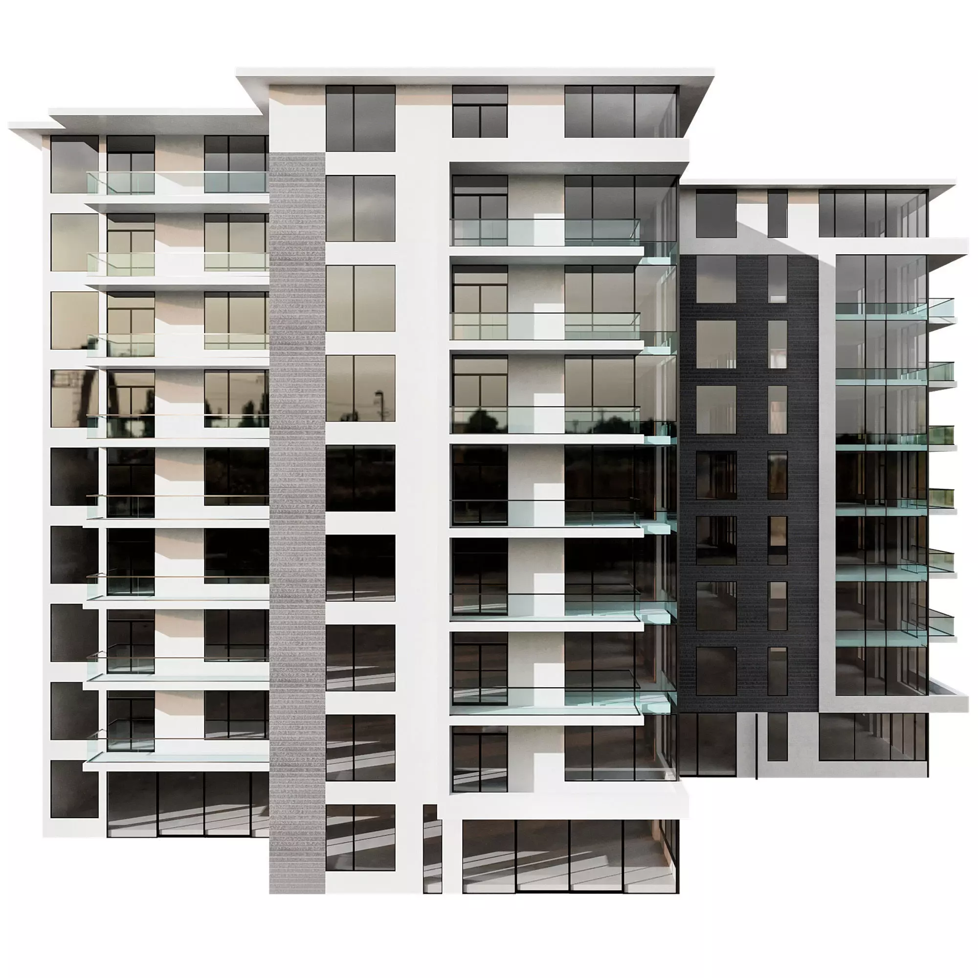 RESIDENTIAL BUILDING NO101 A 3D model_7