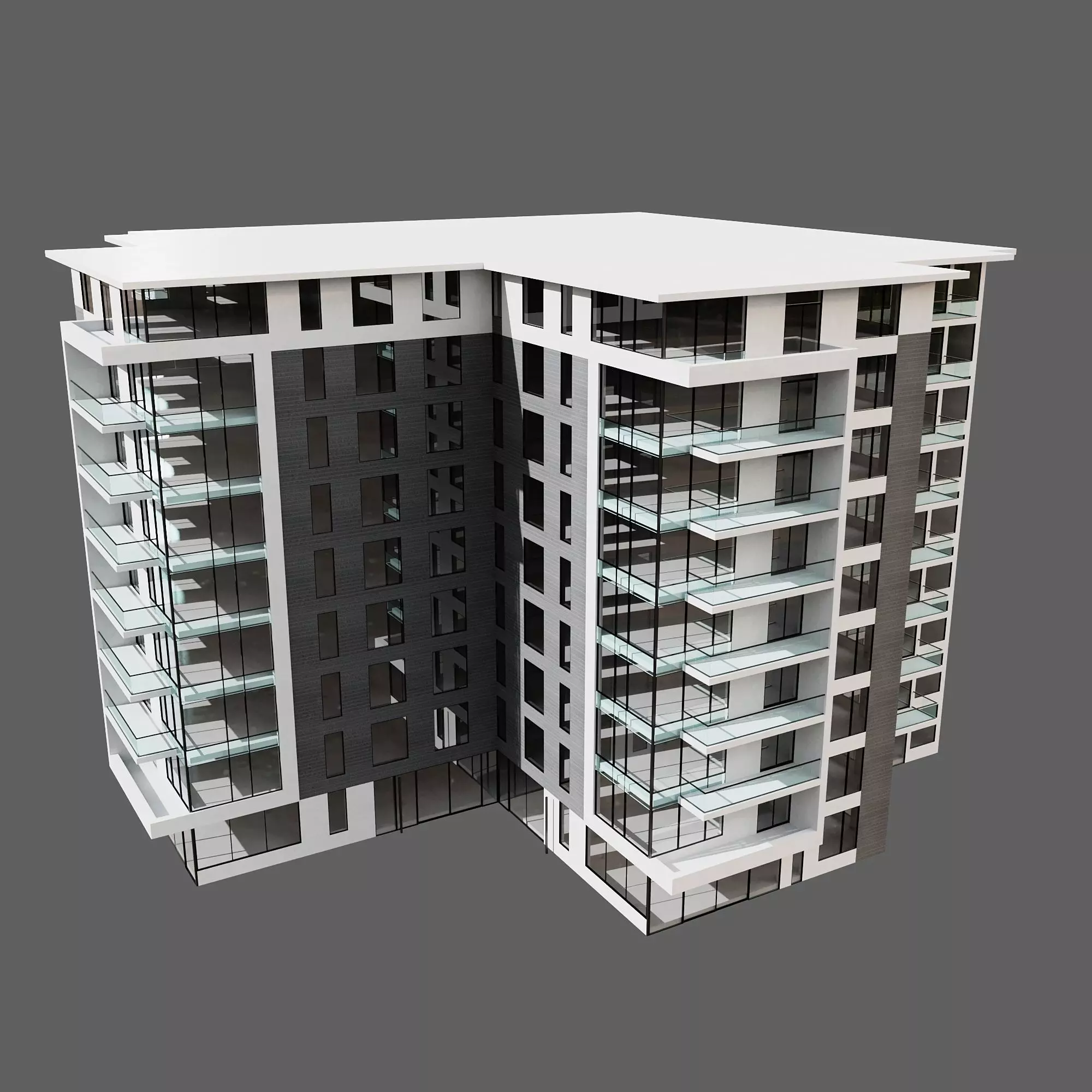 RESIDENTIAL BUILDING NO101 A 3D model_4