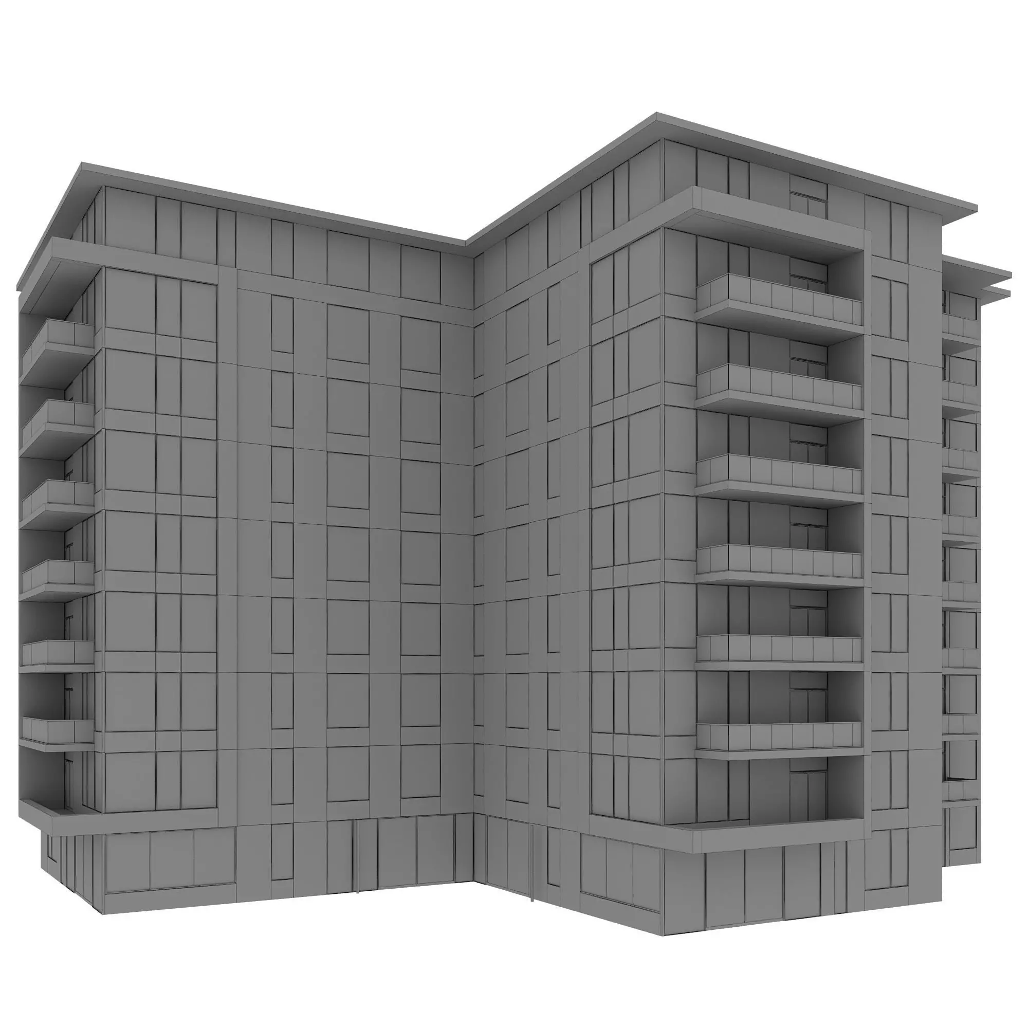 RESIDENTIAL BUILDING NO101 A 3D model_12