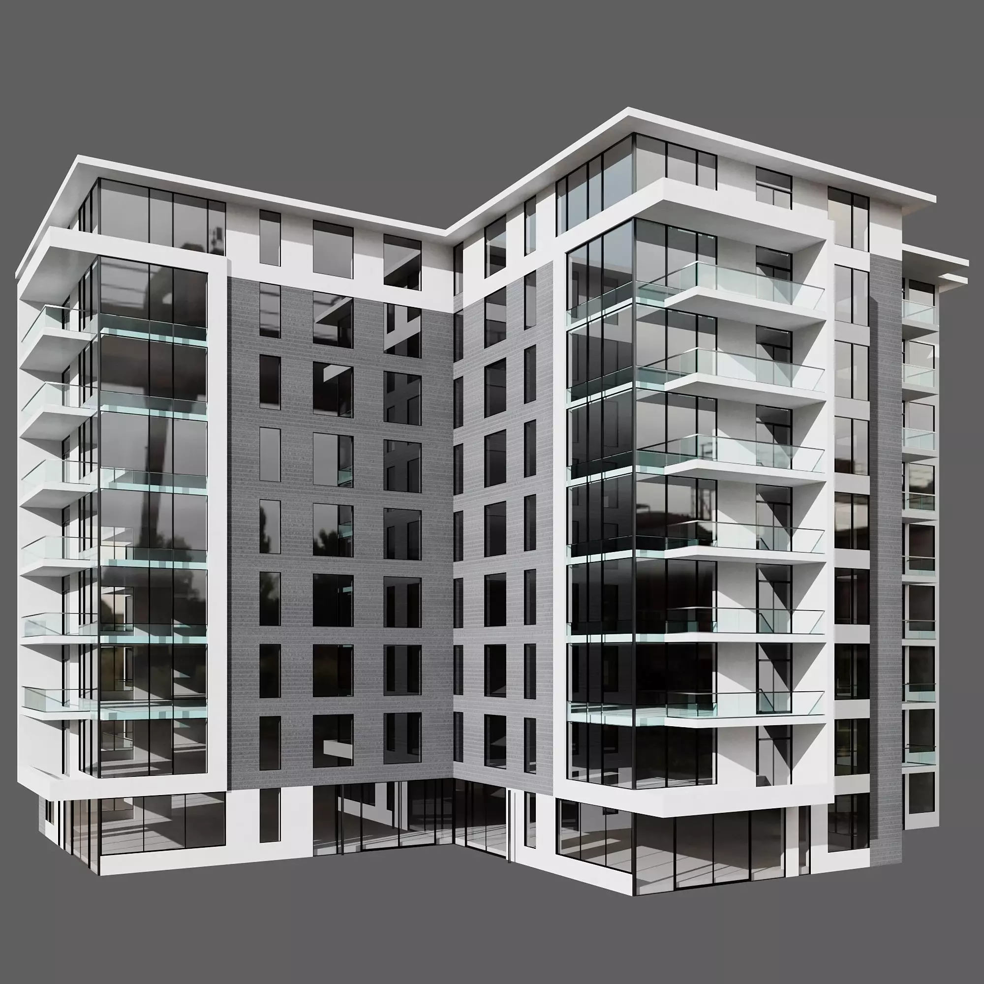 RESIDENTIAL BUILDING NO101 A 3D model_0