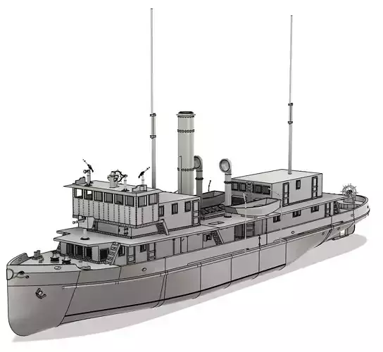 USS San Pablo - The Sand Pebbles - RC Model 1-48