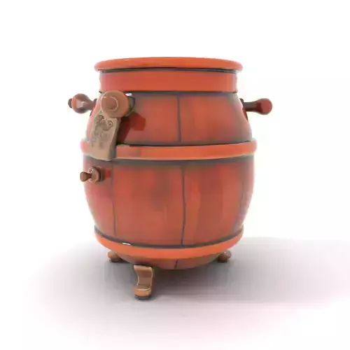 Vintage Wooden Barrel model pack
