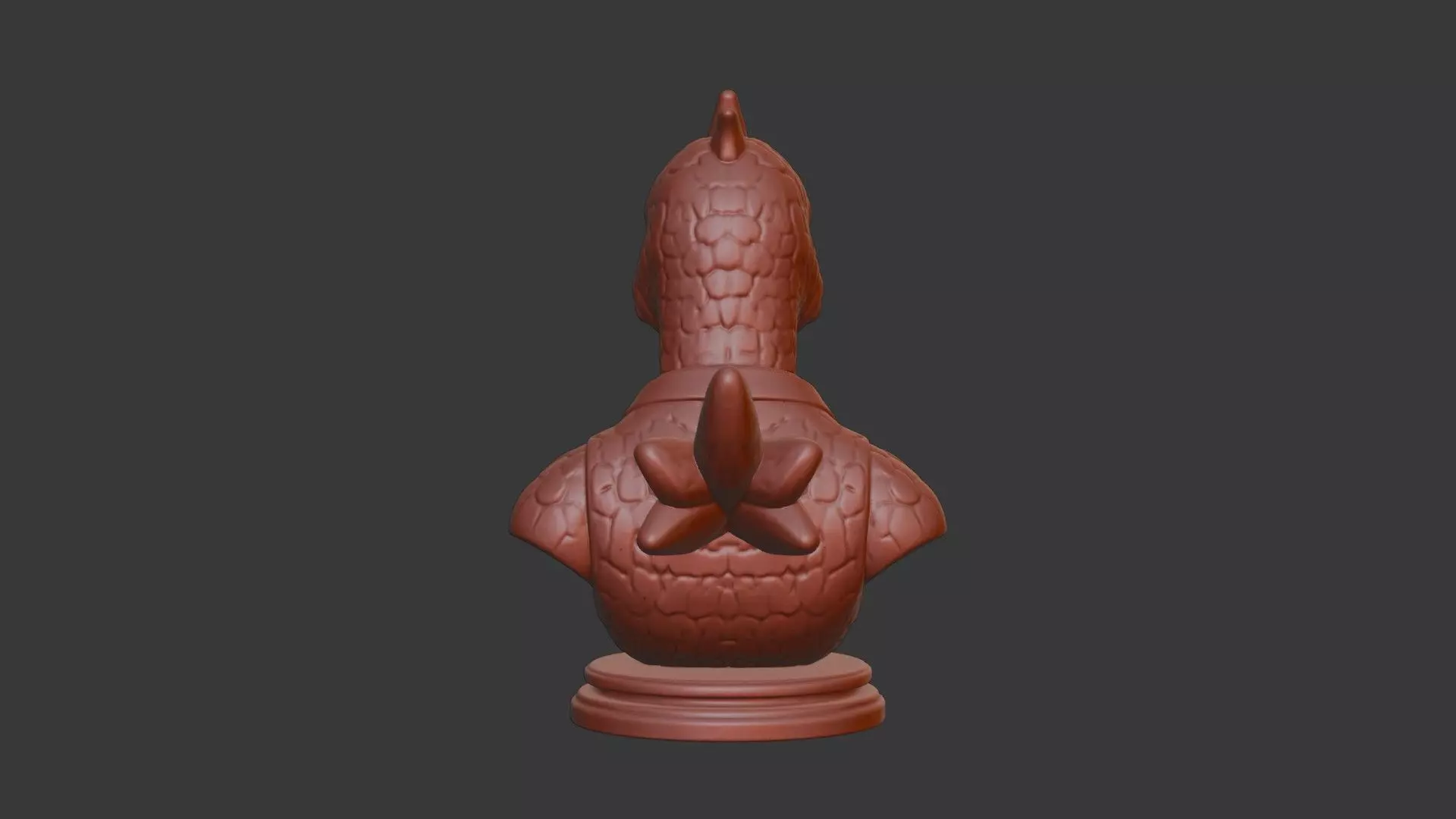 Dodo Bird Bust 3D Model - STL Printable Extinct Bird 3D print model_5