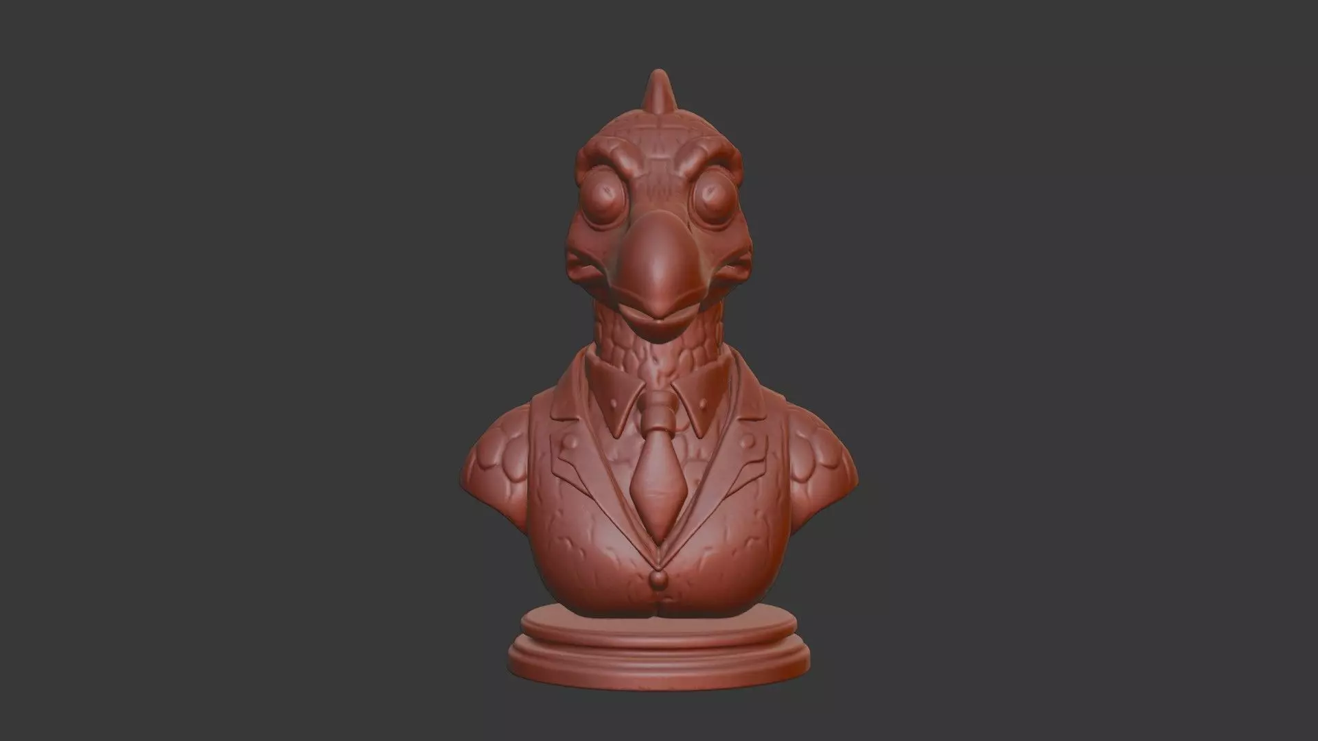 Dodo Bird Bust 3D Model - STL Printable Extinct Bird 3D print model_2