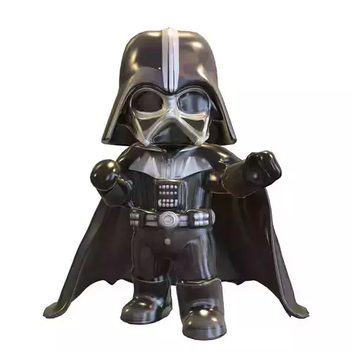 Darth Vader Chibi  Cute Star Wars Low-poly 3D model